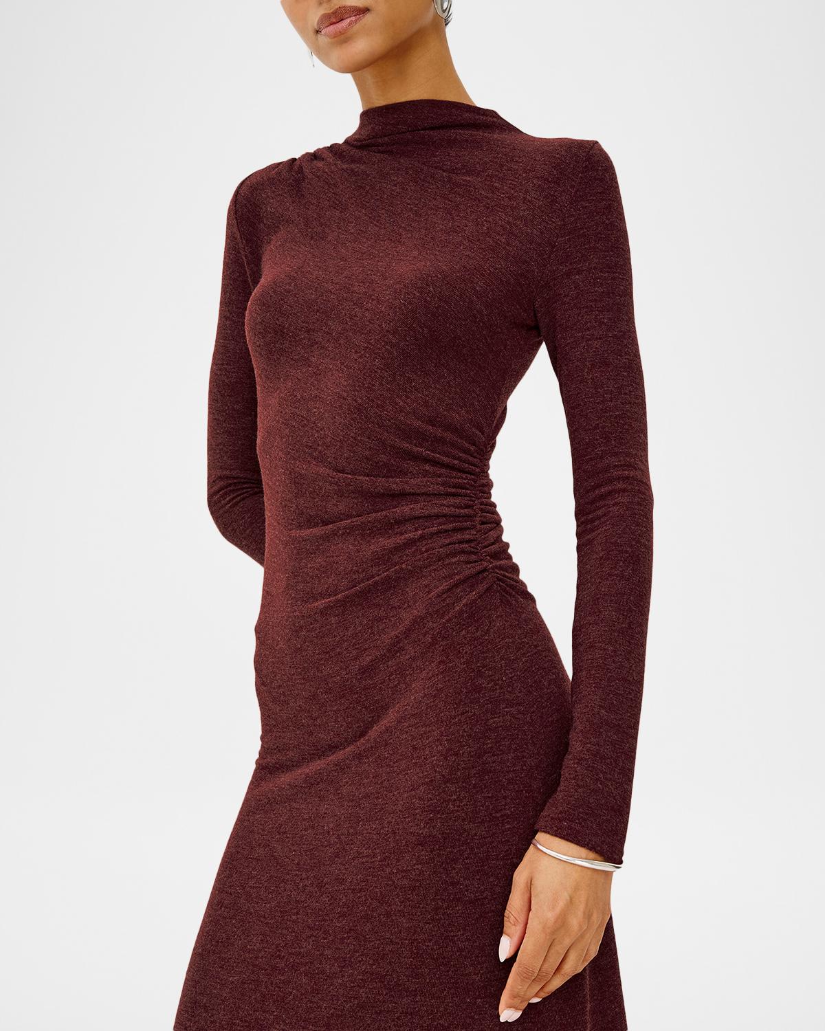 Margaret Ruched Midi Dress - thumbnail 5