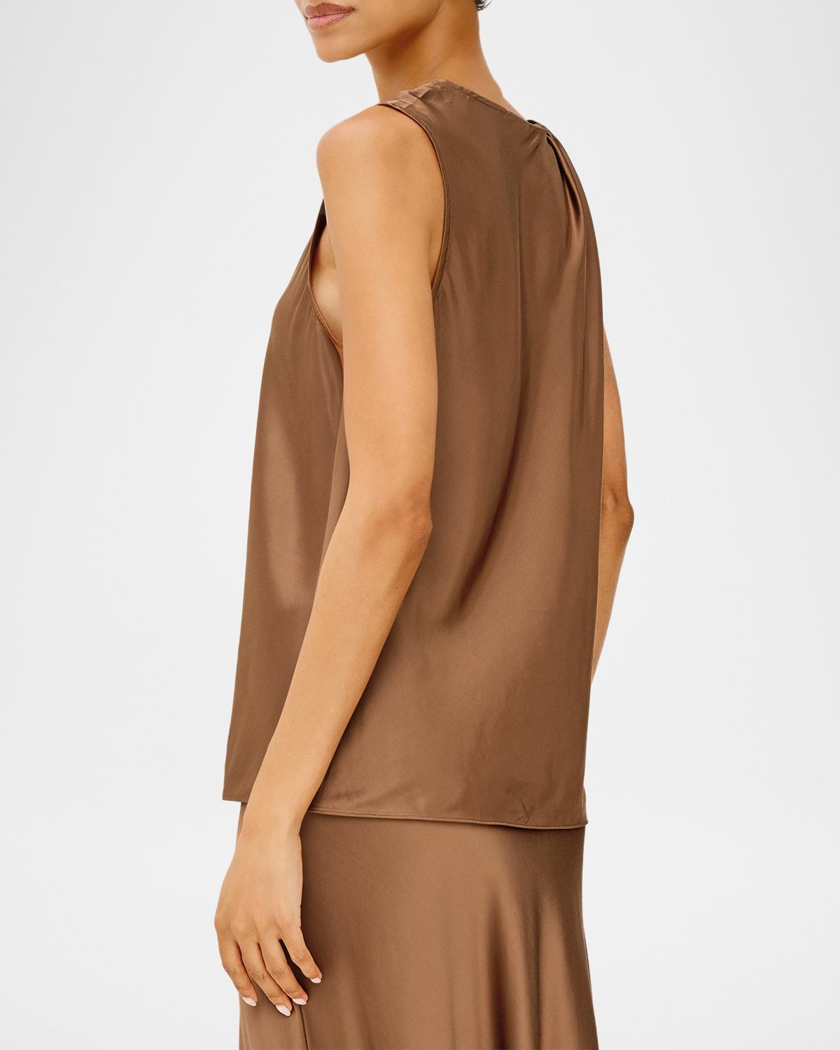 Robin Satin Twisted-Sleeve Top - thumbnail 5