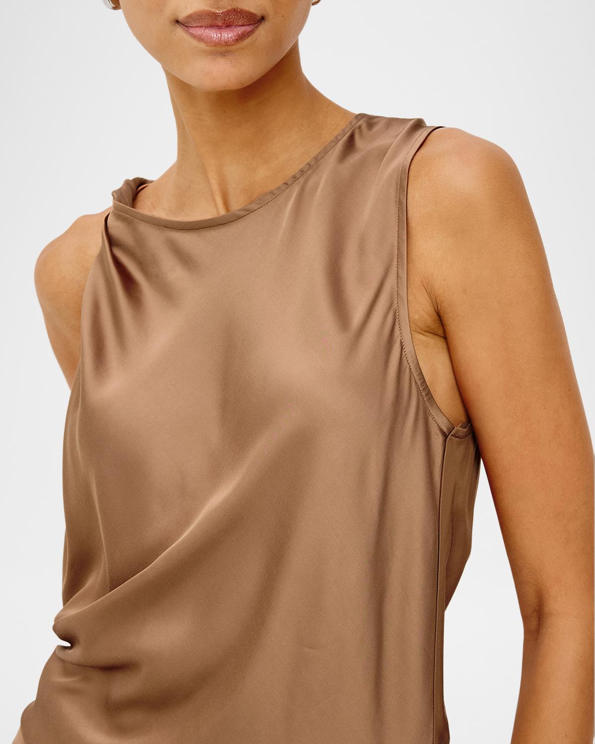 Robin Satin Twisted-Sleeve Top - thumbnail 6