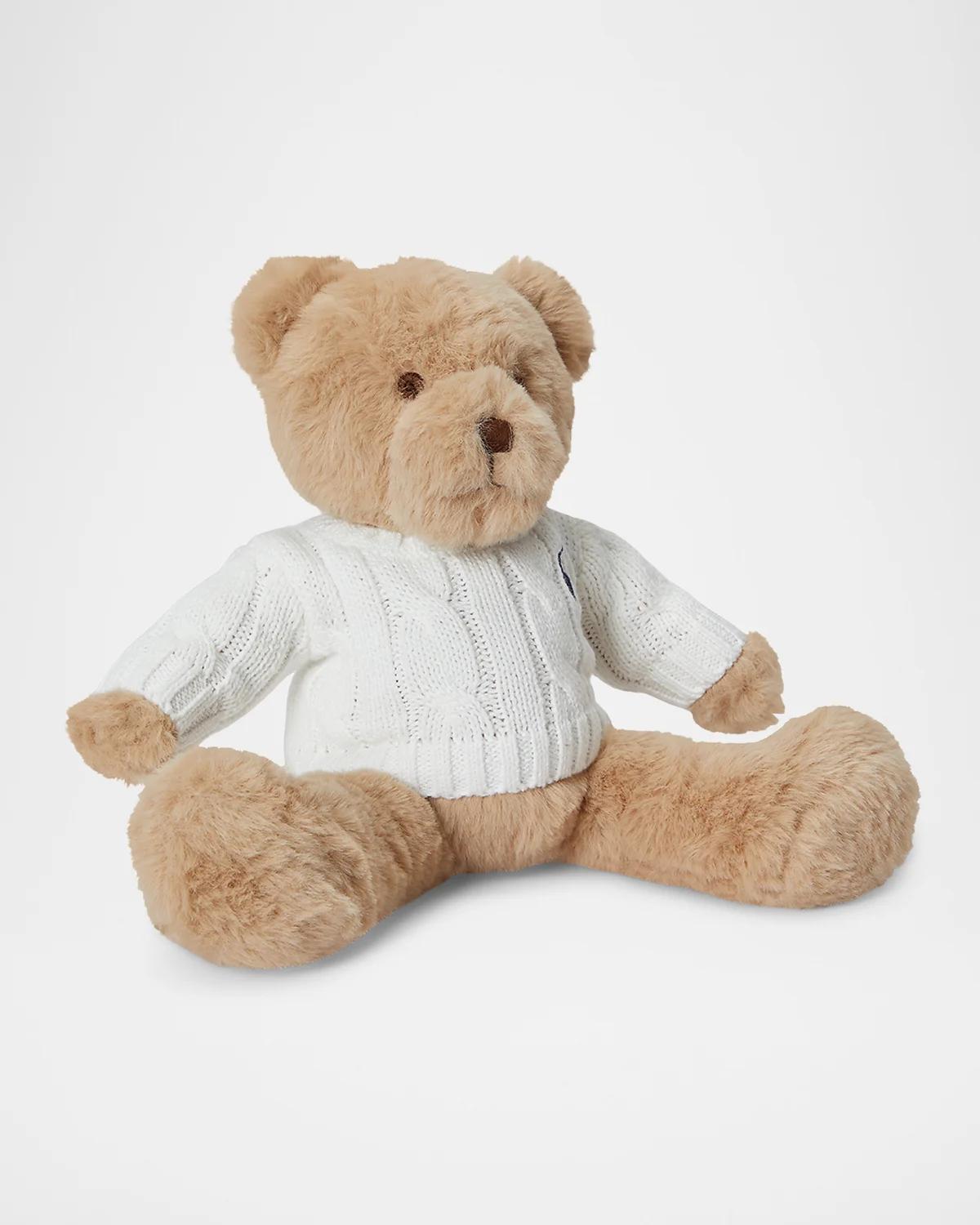 Ralph Lauren Small Cable-Sweater Polo Bear | Neiman Marcus