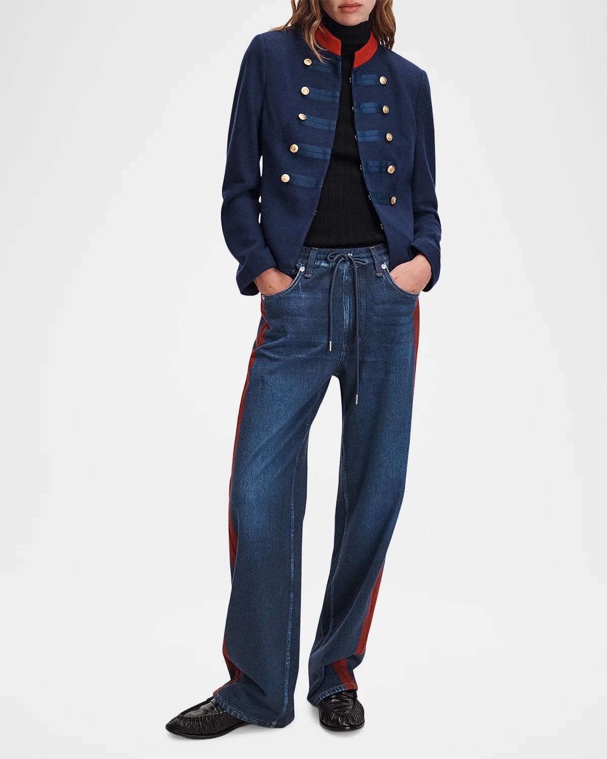 Miramar Cotton Terry Drawcord Track Pants - thumbnail 2