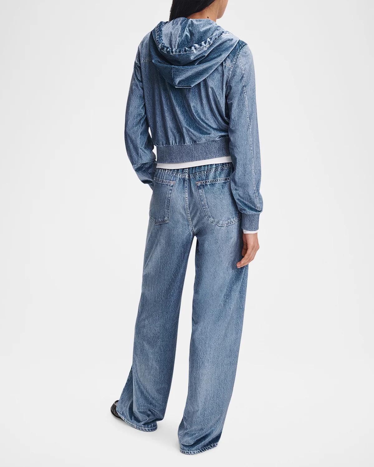 Miramar Velvet Wide-Leg Pants - thumbnail 3