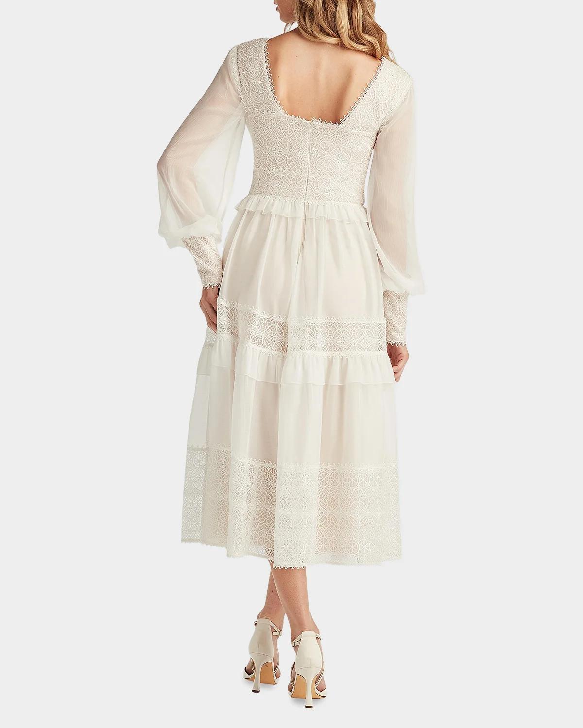 Loic Lace Panel Midi Dress - thumbnail 3