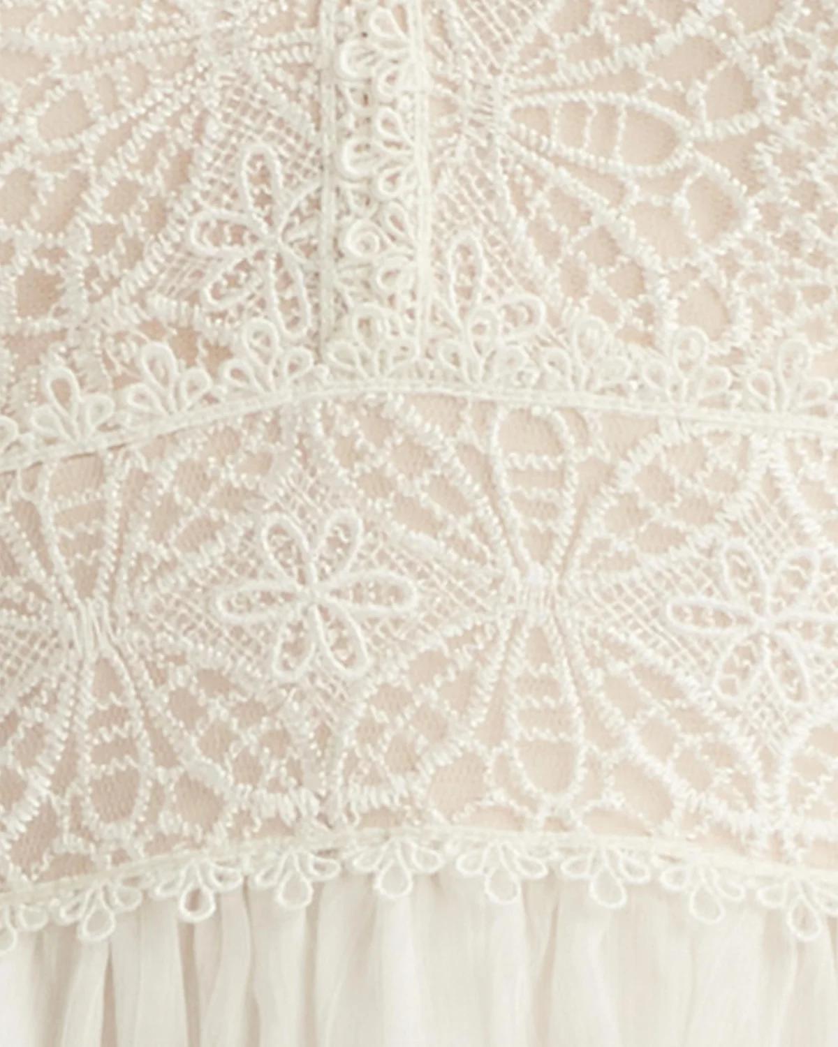 Loic Lace Panel Midi Dress - thumbnail 4