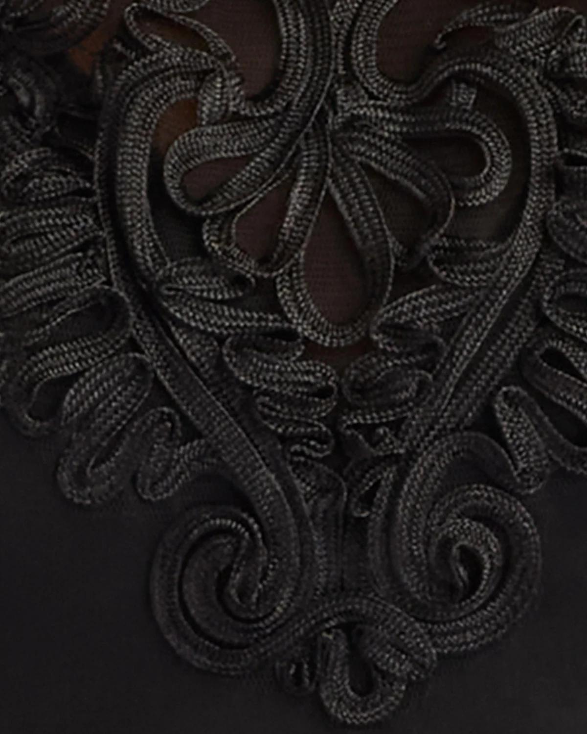 Massaro Embroidered Cape Gown - thumbnail 4