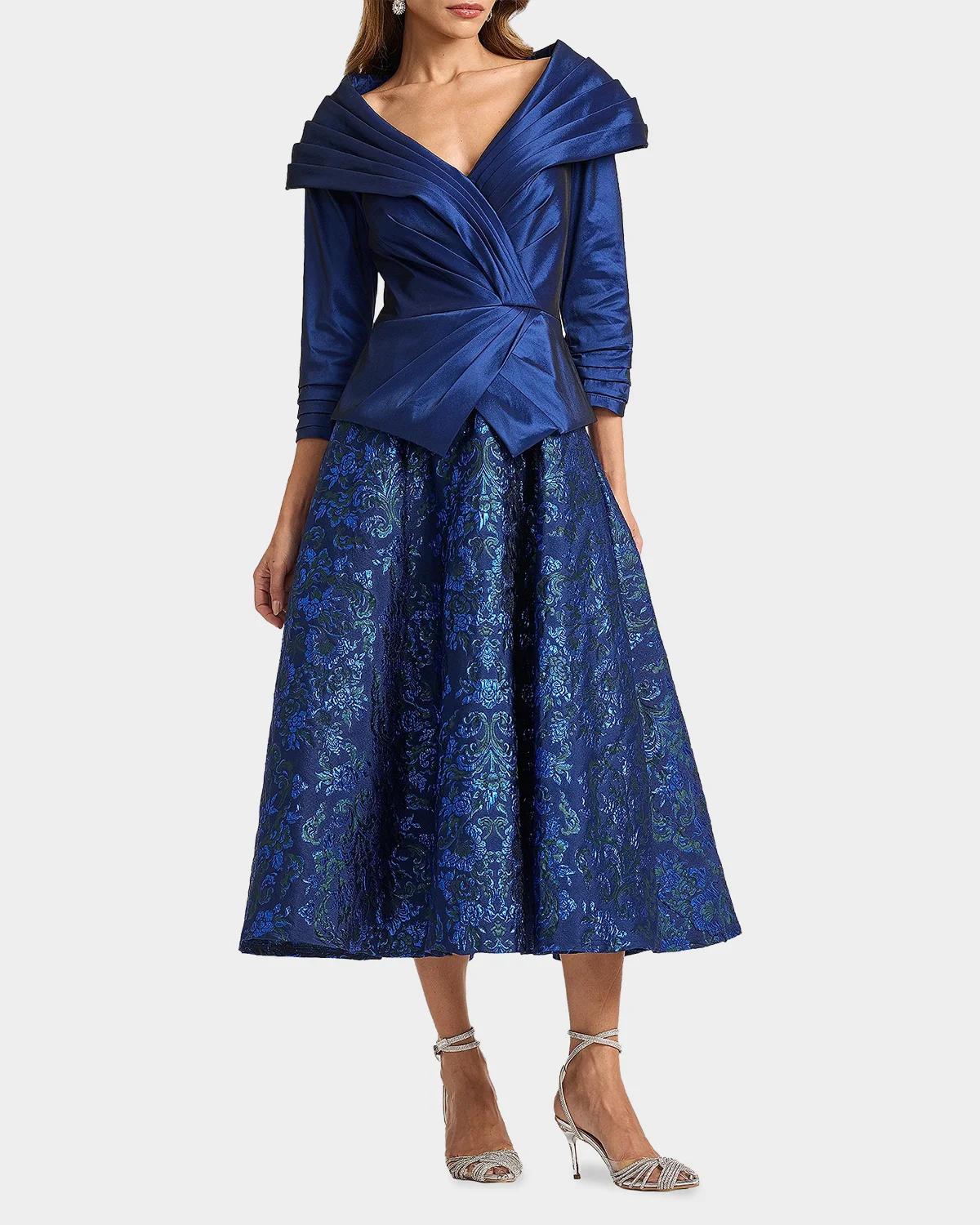 Renwick Portrait Jacquard Cocktail Dress - thumbnail 2