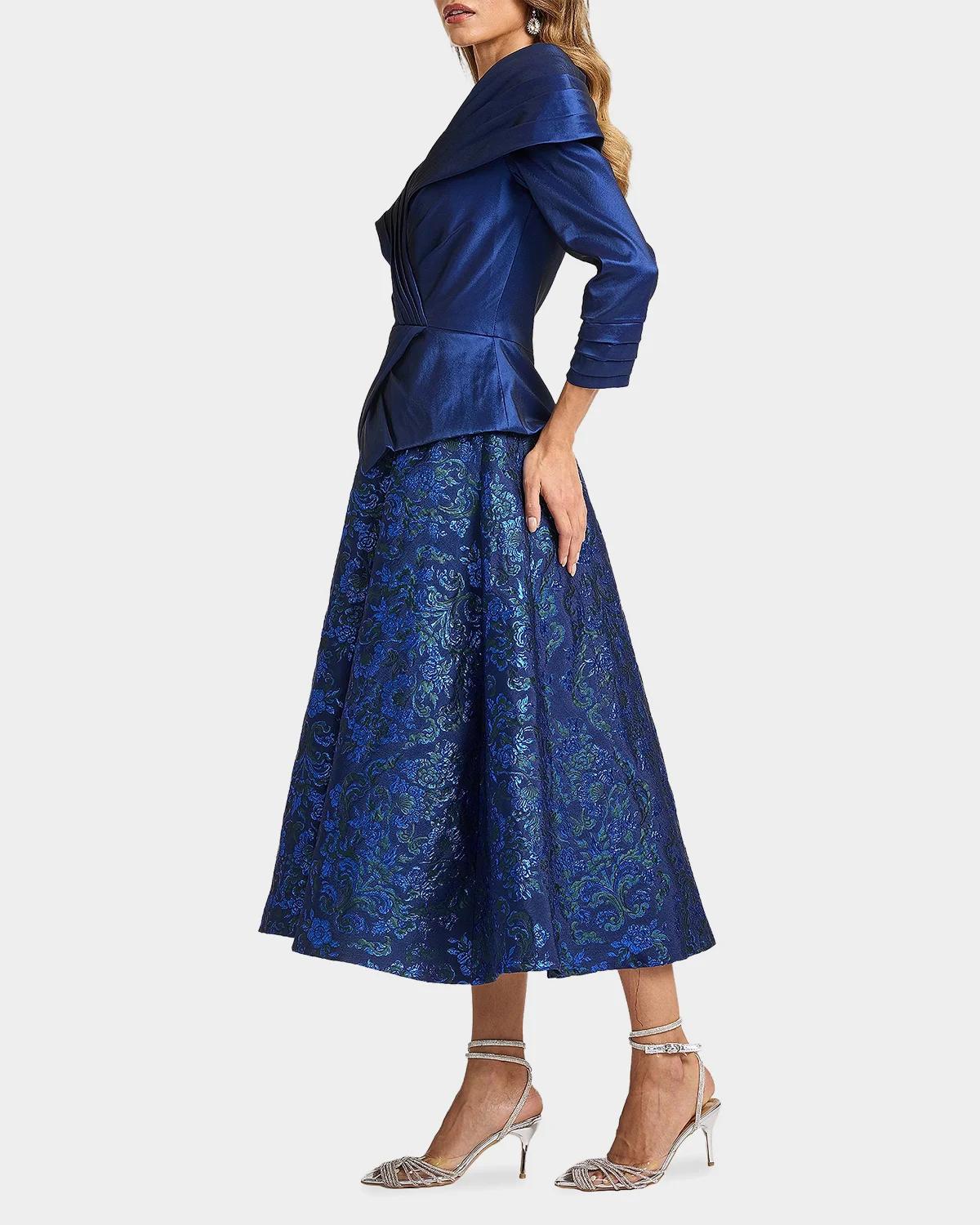 Renwick Portrait Jacquard Cocktail Dress - thumbnail 4