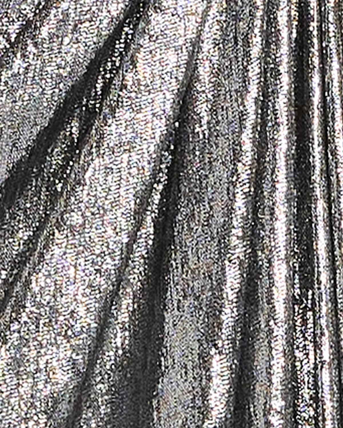 Zeka Metallic Cape Sleeve Gown - thumbnail 5