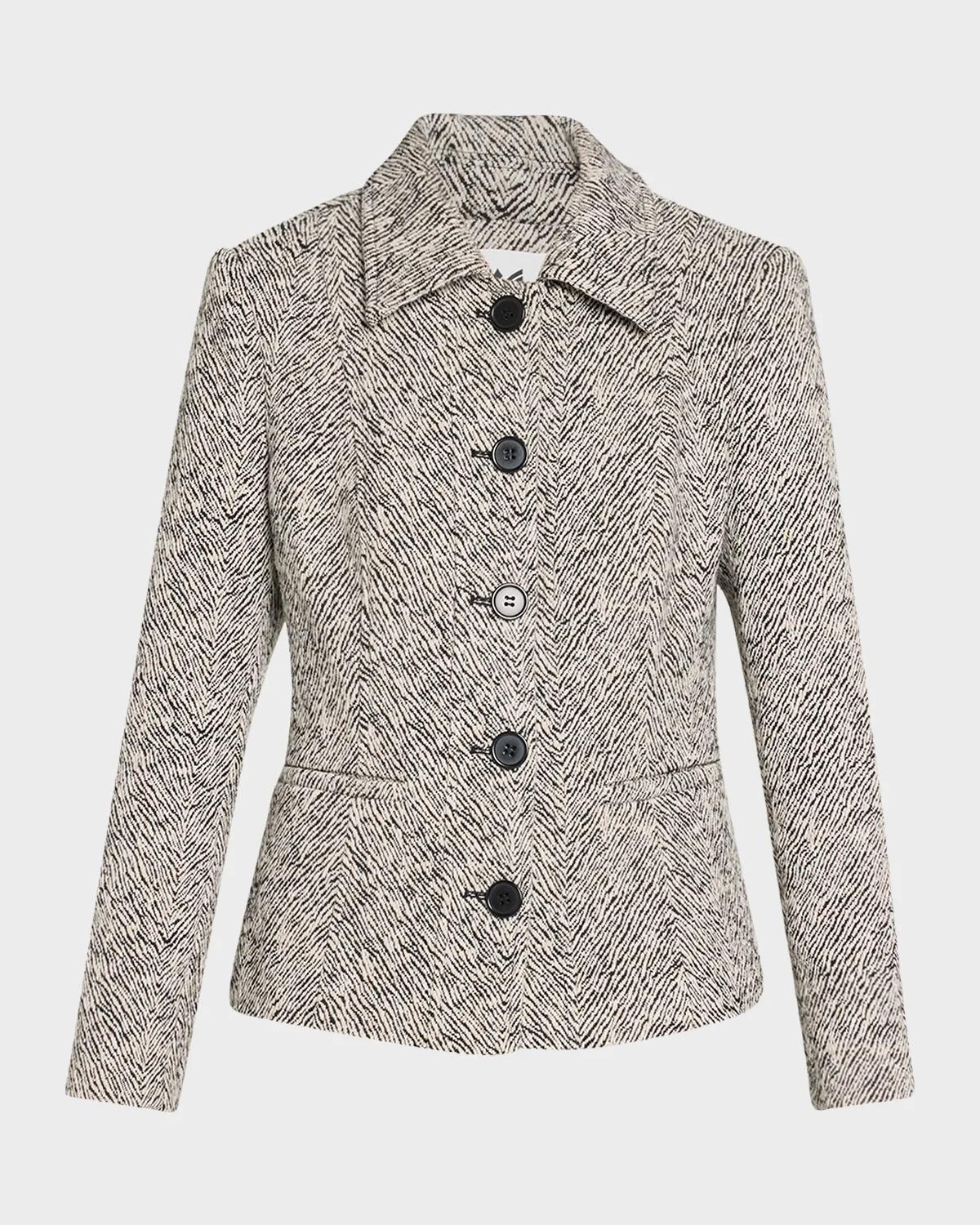 Esme Herringbone Structured Jacket