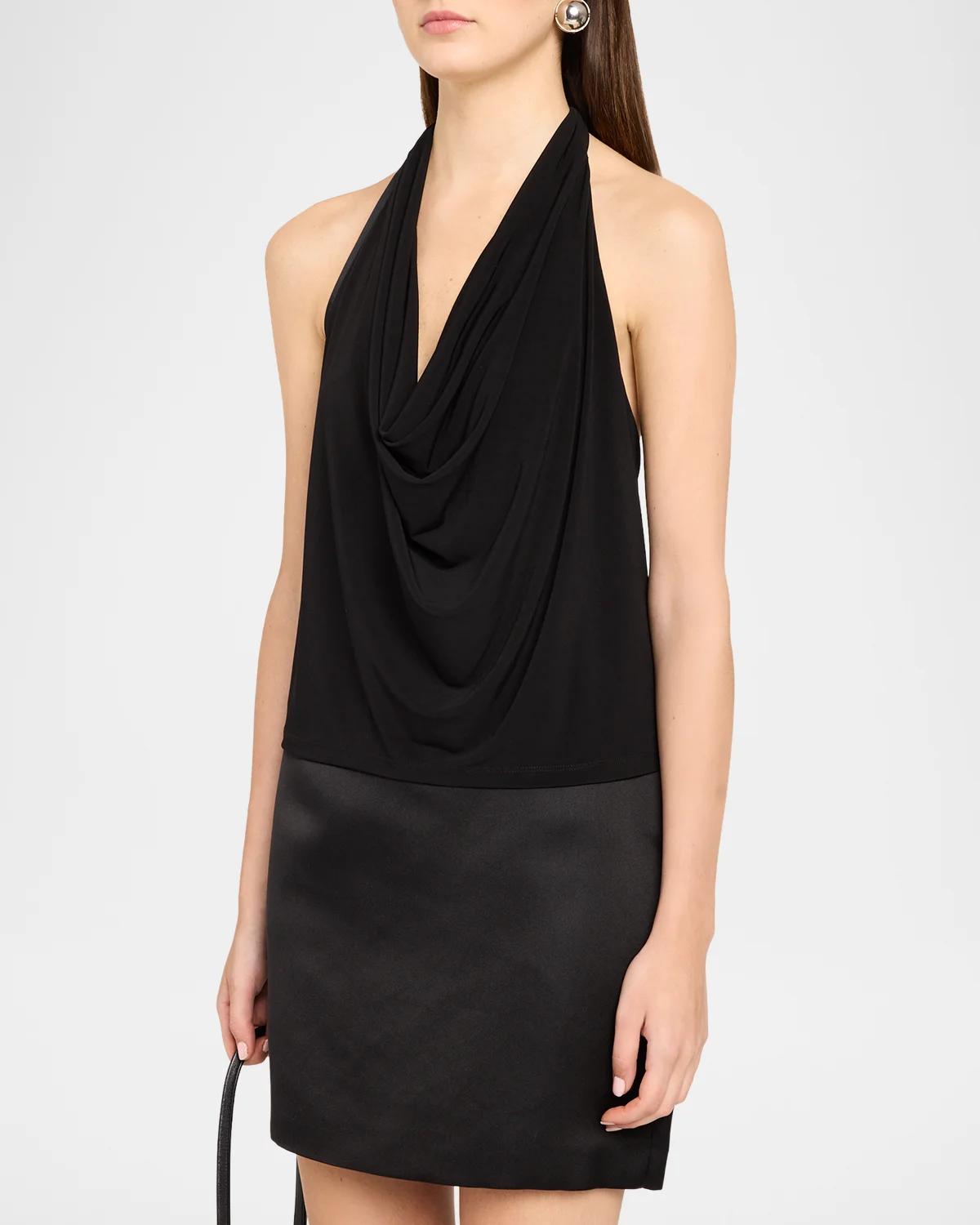 Alice Jersey Halterneck Top - thumbnail 4