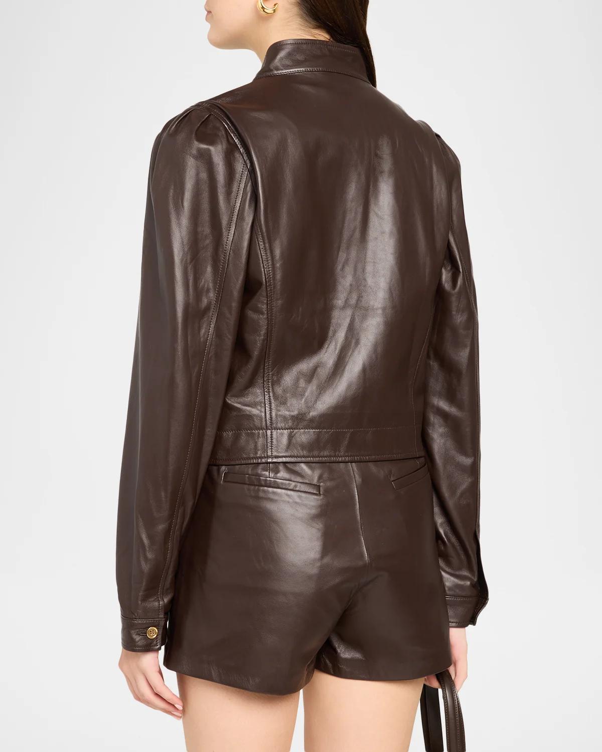 Elsa Leather Jacket - thumbnail 3