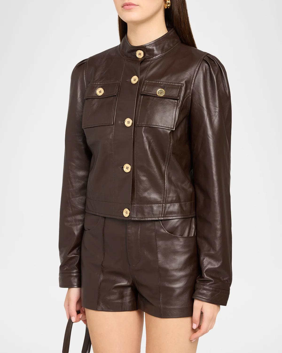 Elsa Leather Jacket - thumbnail 4