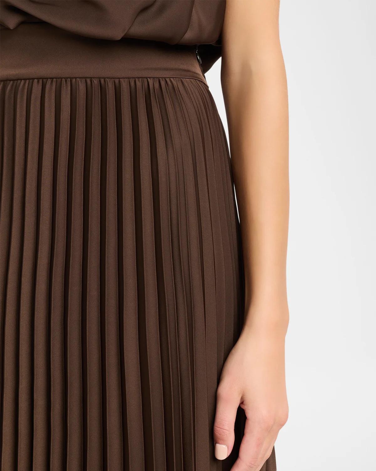 Farah Satin Midi Dress - thumbnail 10