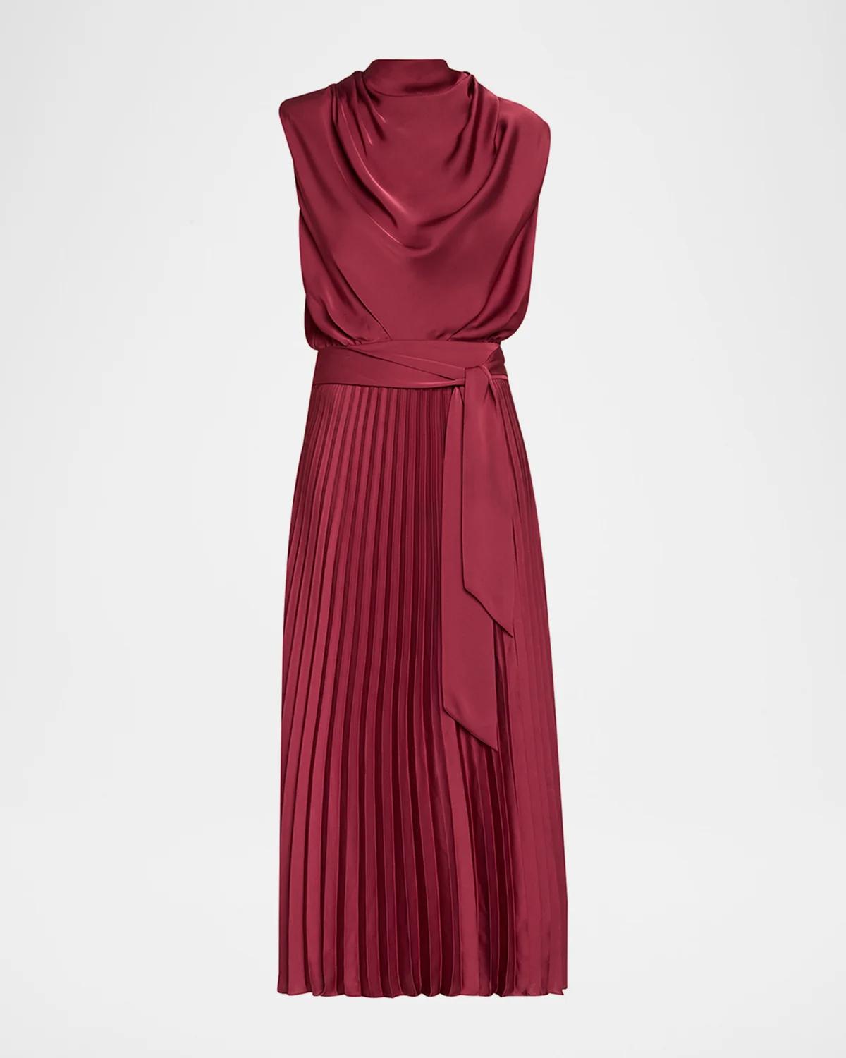 Farah Satin Midi Dress