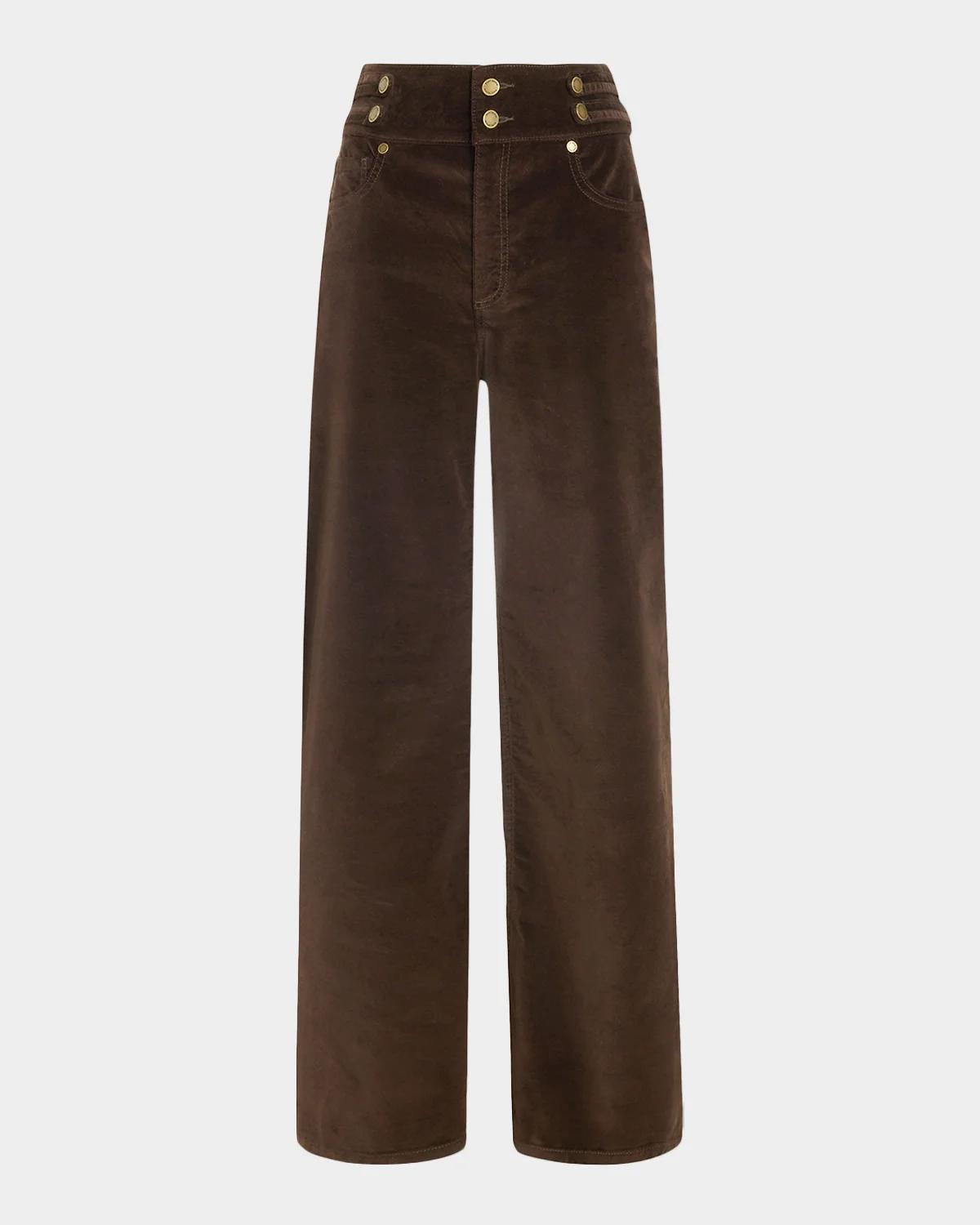 Velveteen Liv Wide-Leg Pants