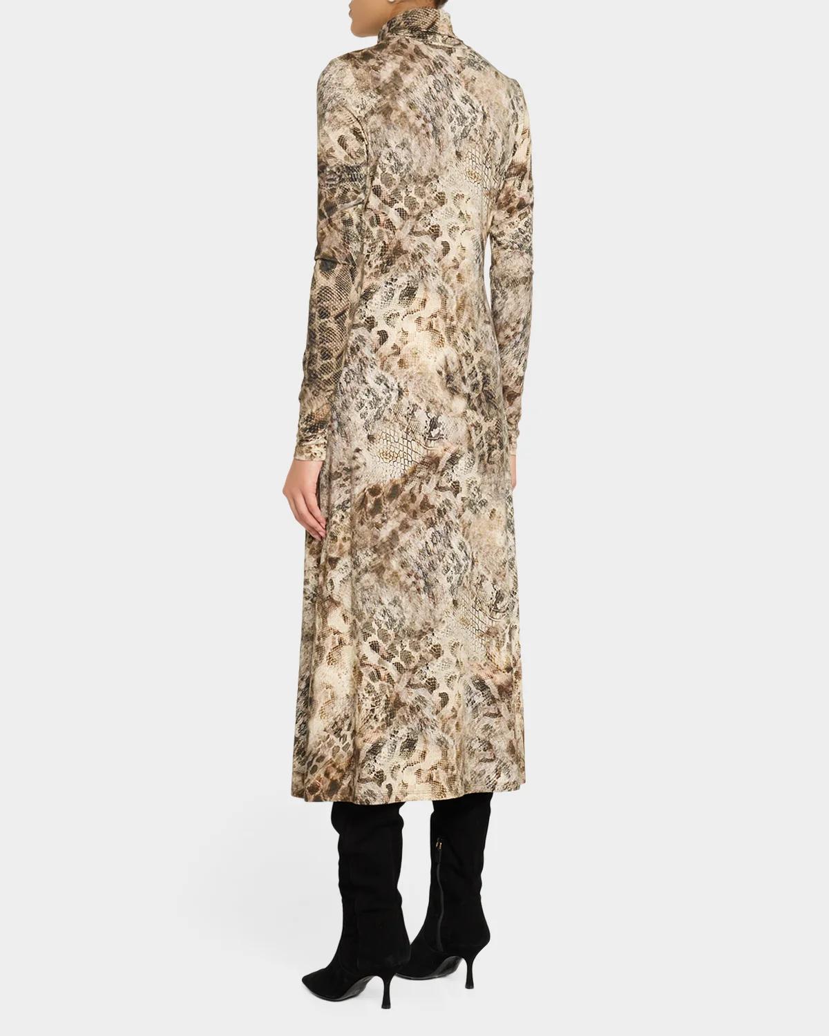 Valerie Python Print Midi Dress - thumbnail 3