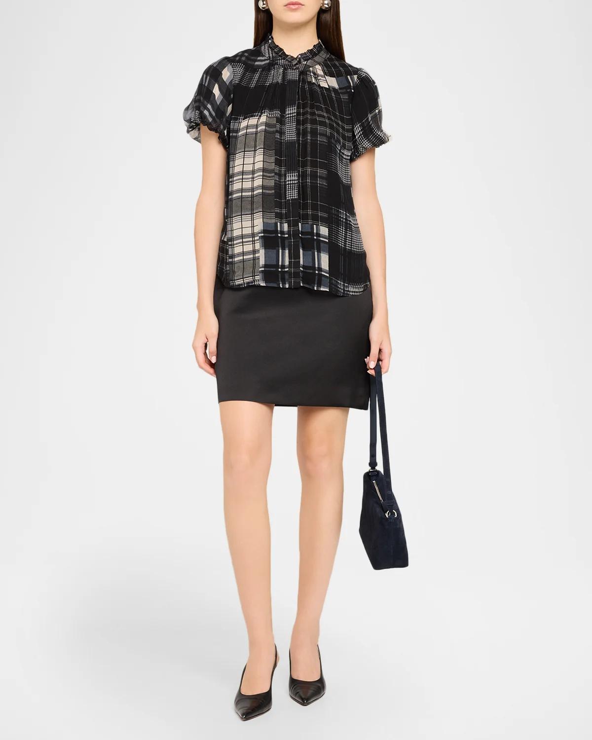 Lacey Plaid Top - thumbnail 2