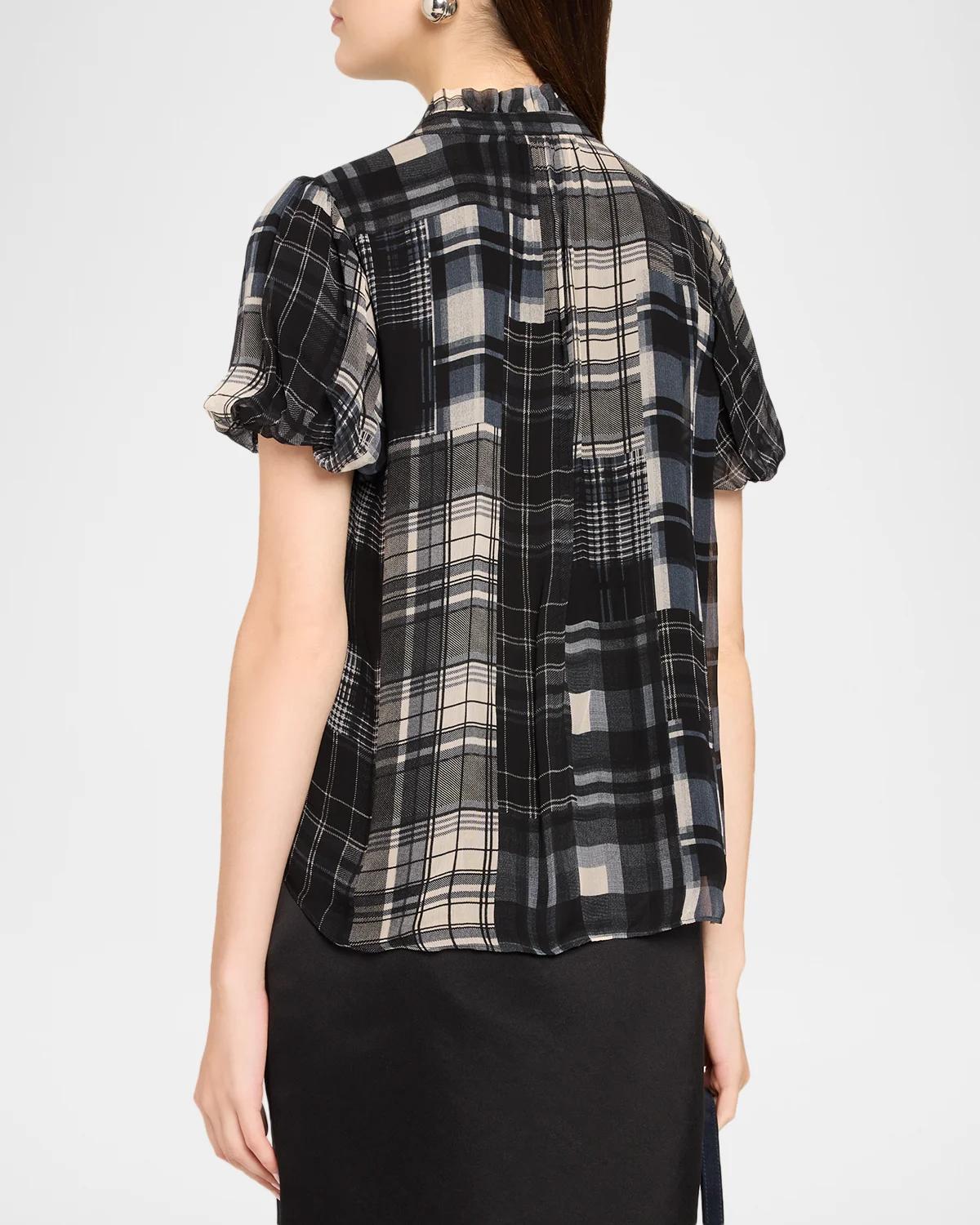 Lacey Plaid Top - thumbnail 3