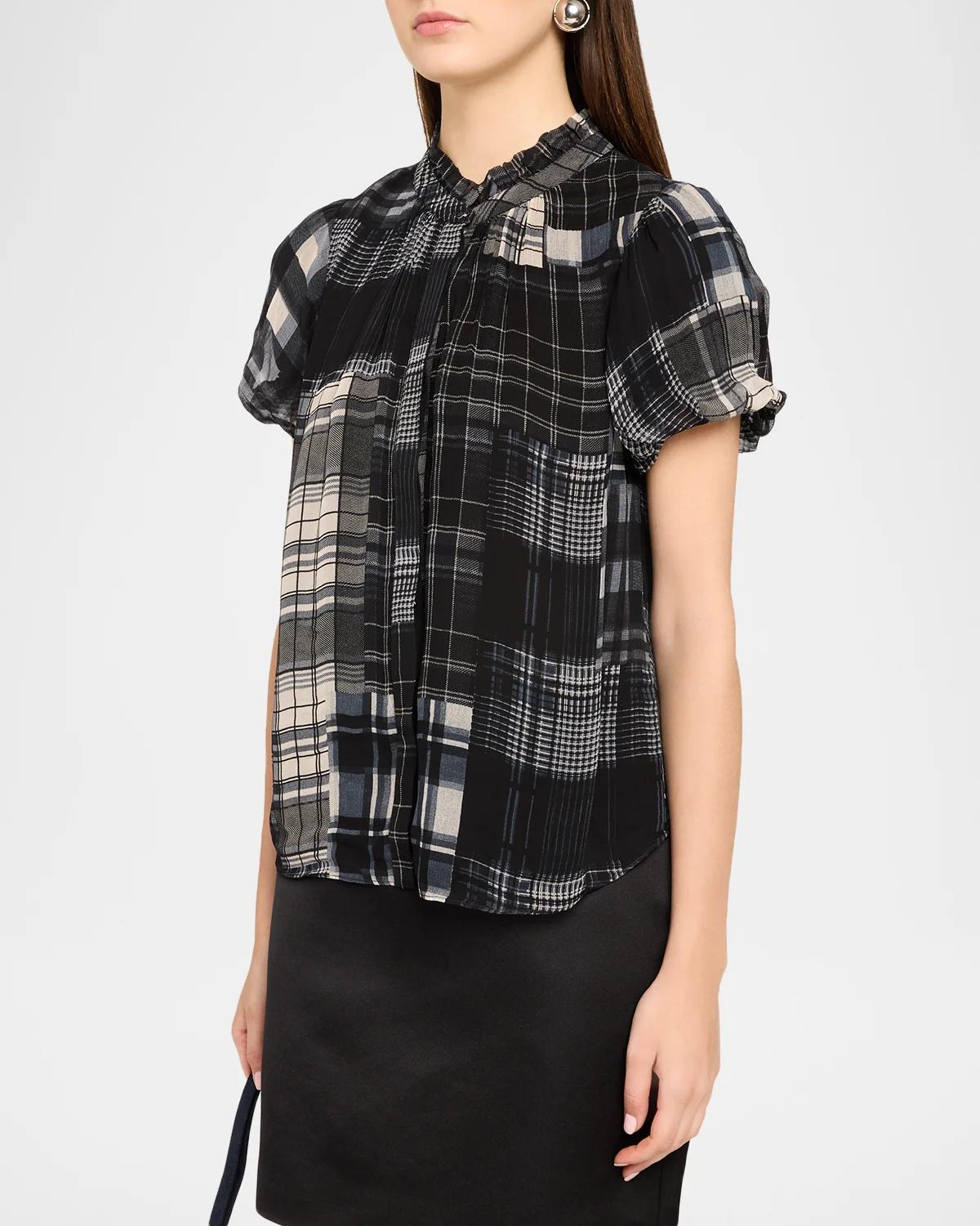 Lacey Plaid Top - thumbnail 4