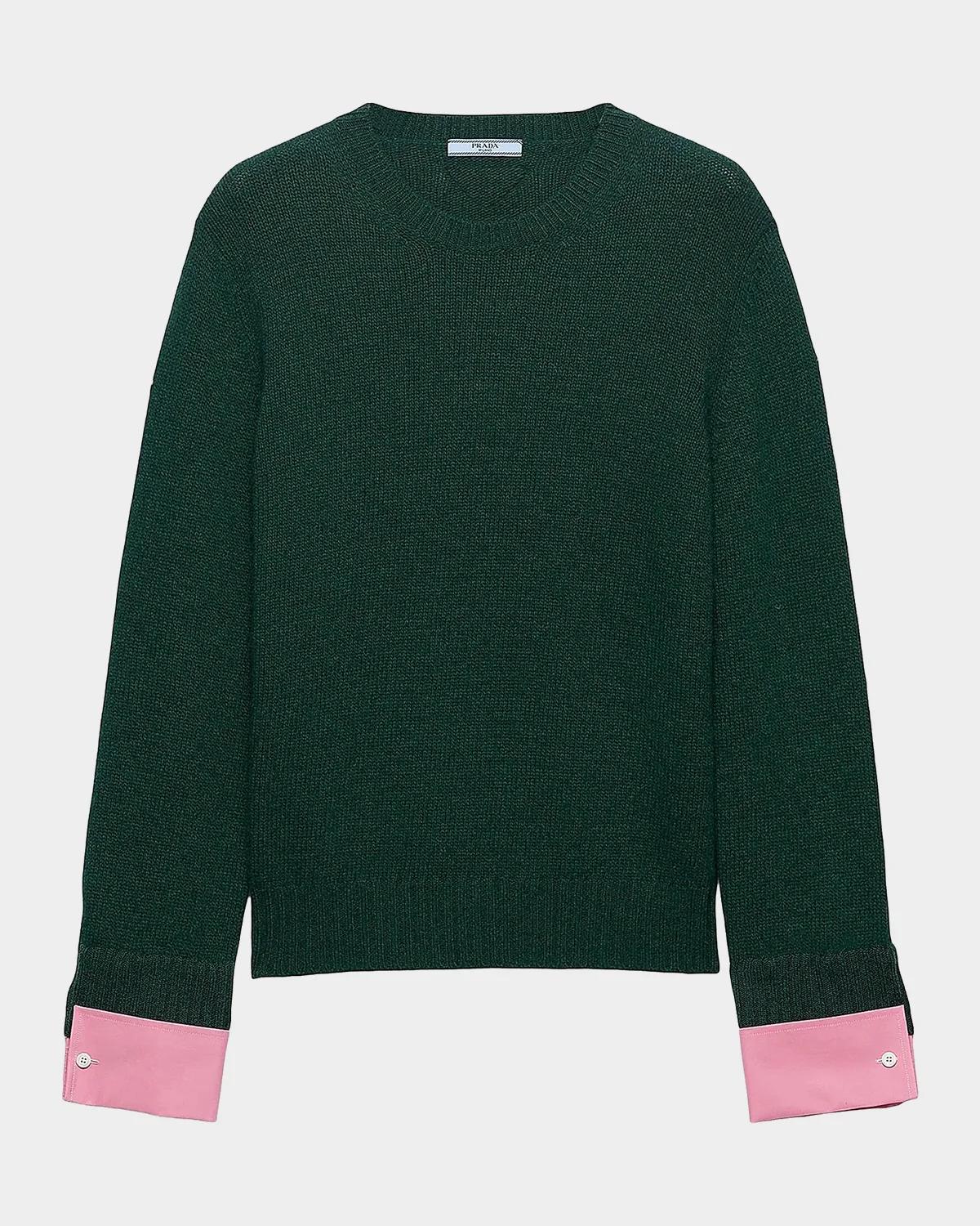 Wool and Cashmere Crew-Neck Sweater