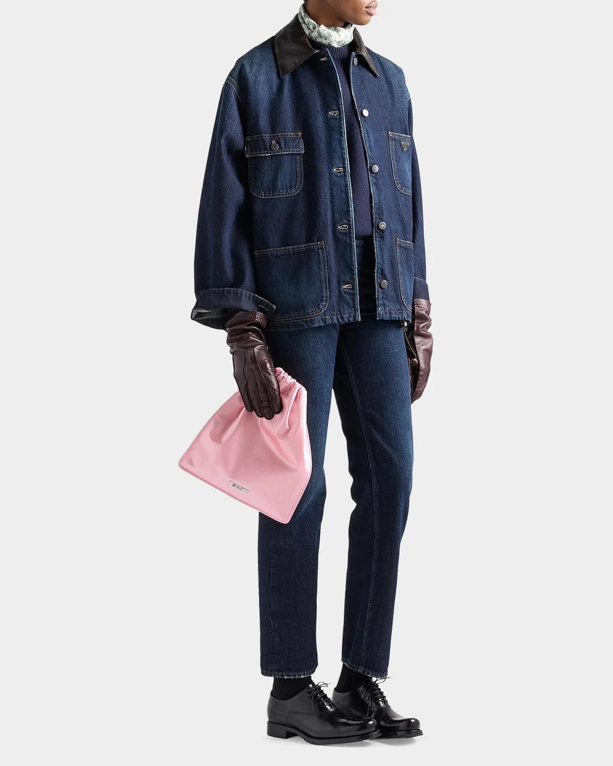 Denim Button-Front Trucker Jacket - thumbnail 2