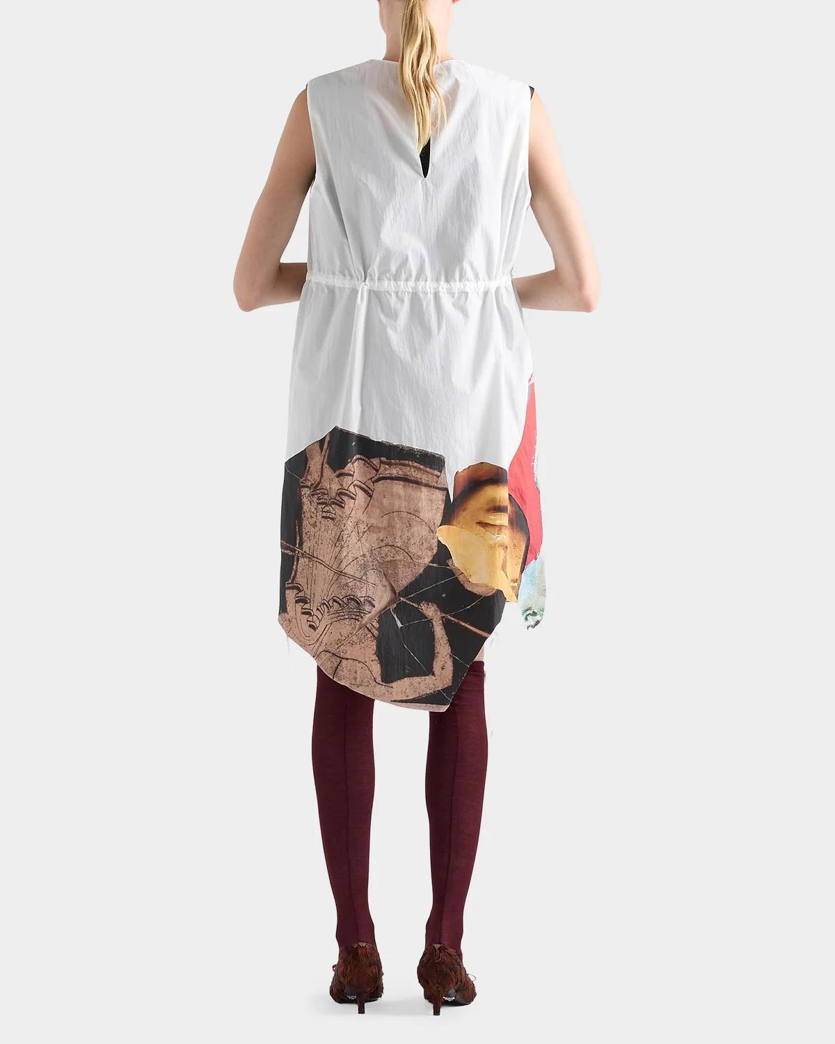Printed Cotton-Blend Mini Dress - thumbnail 4