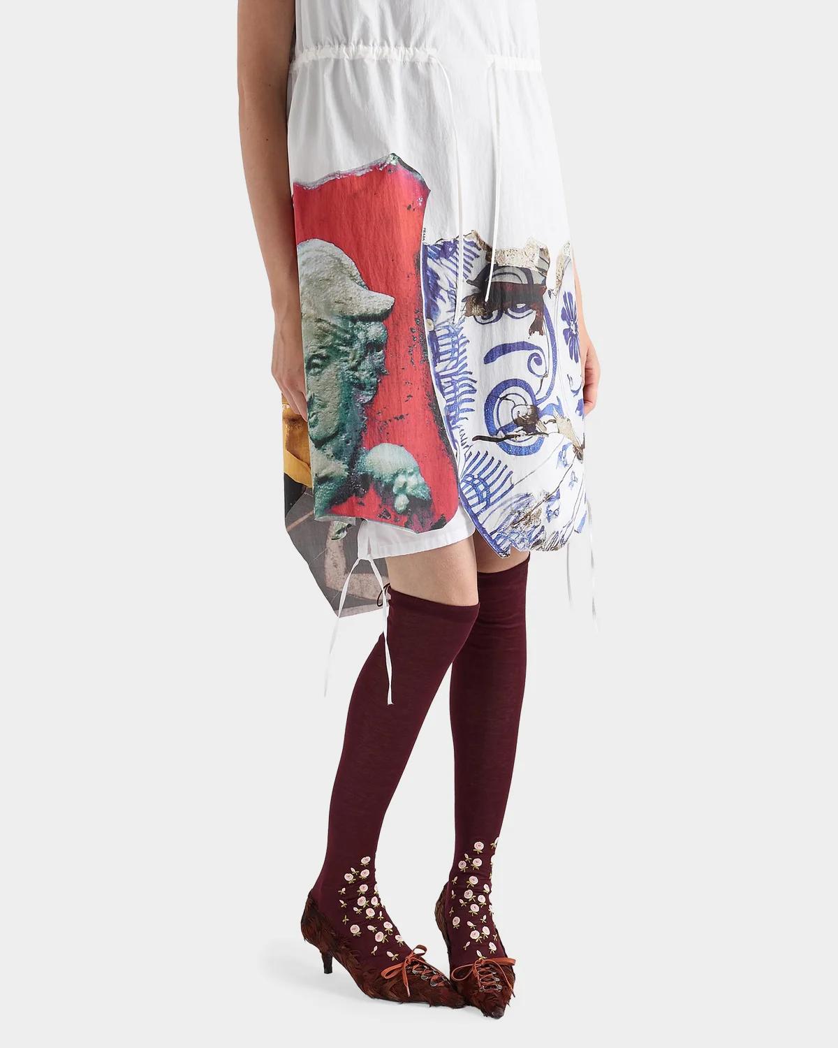 Printed Cotton-Blend Mini Dress - thumbnail 2