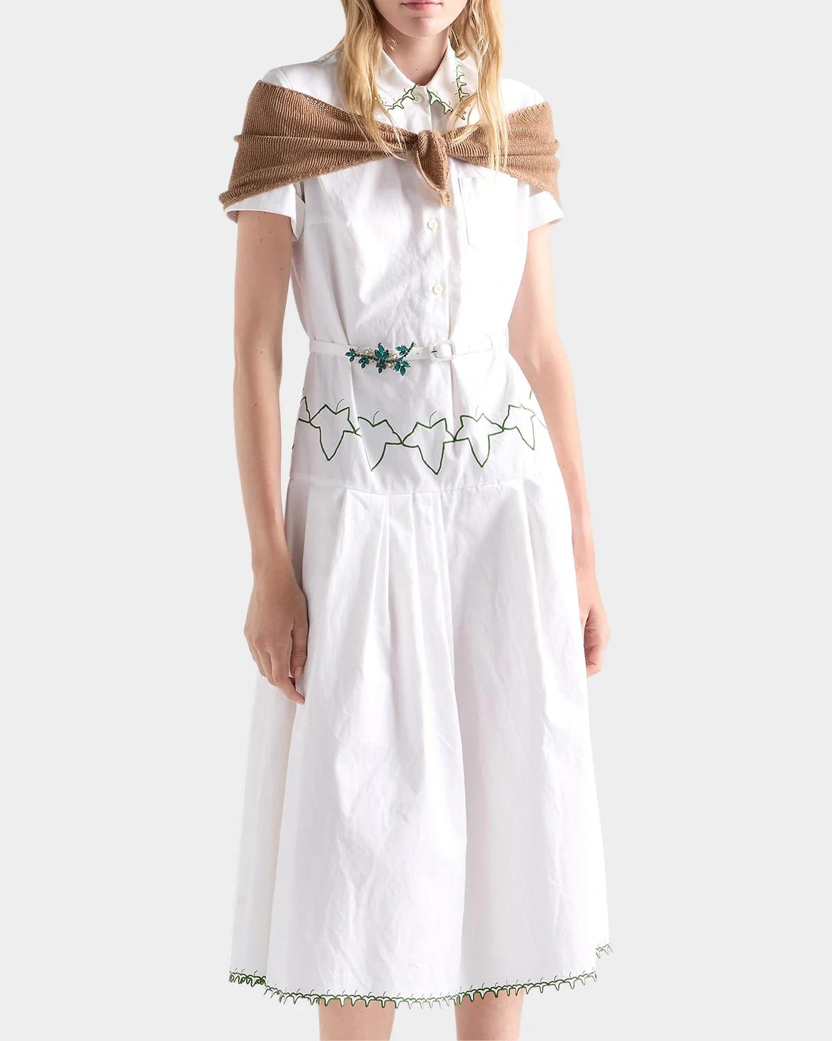 Embroidered Old Reps Cloth Dress - thumbnail 5