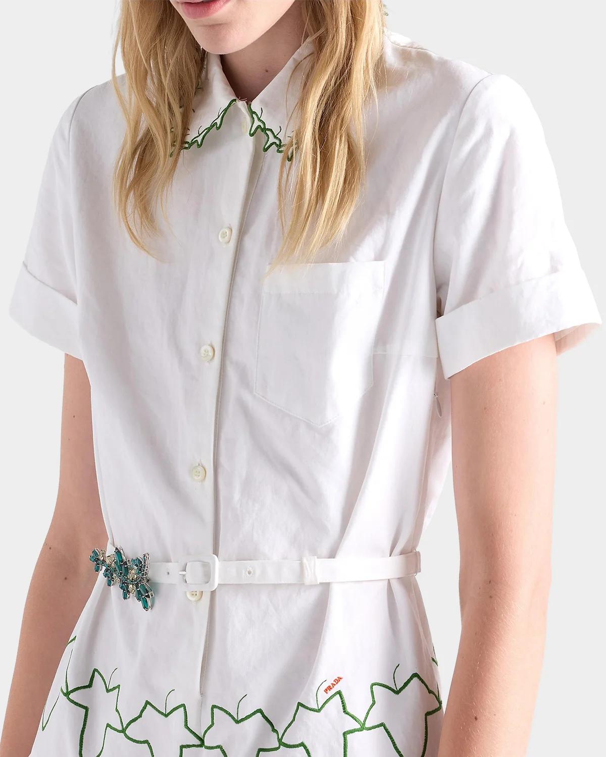 Embroidered Old Reps Cloth Dress - thumbnail 8
