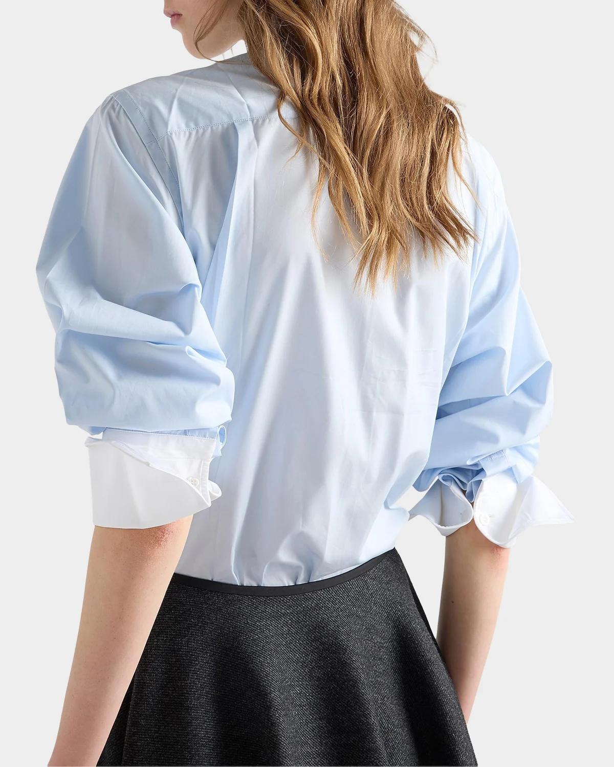 Embroidered Cotton Poplin Shirt - thumbnail 4