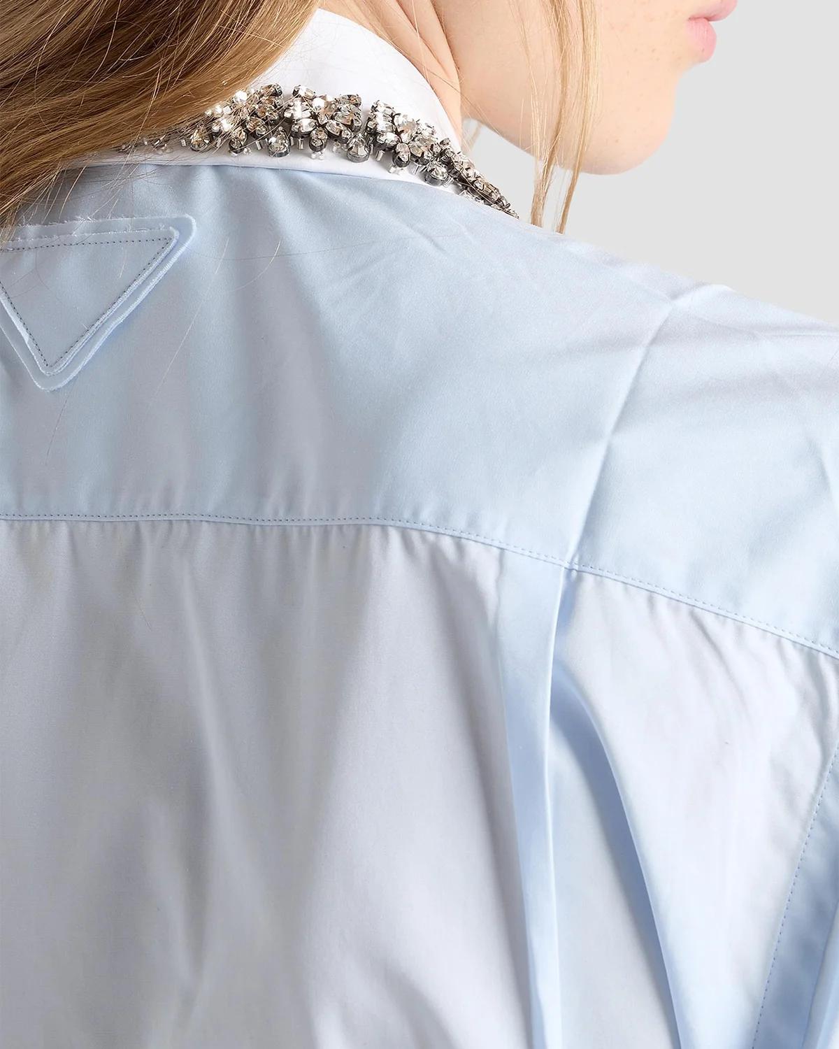 Embroidered Cotton Poplin Shirt - thumbnail 2