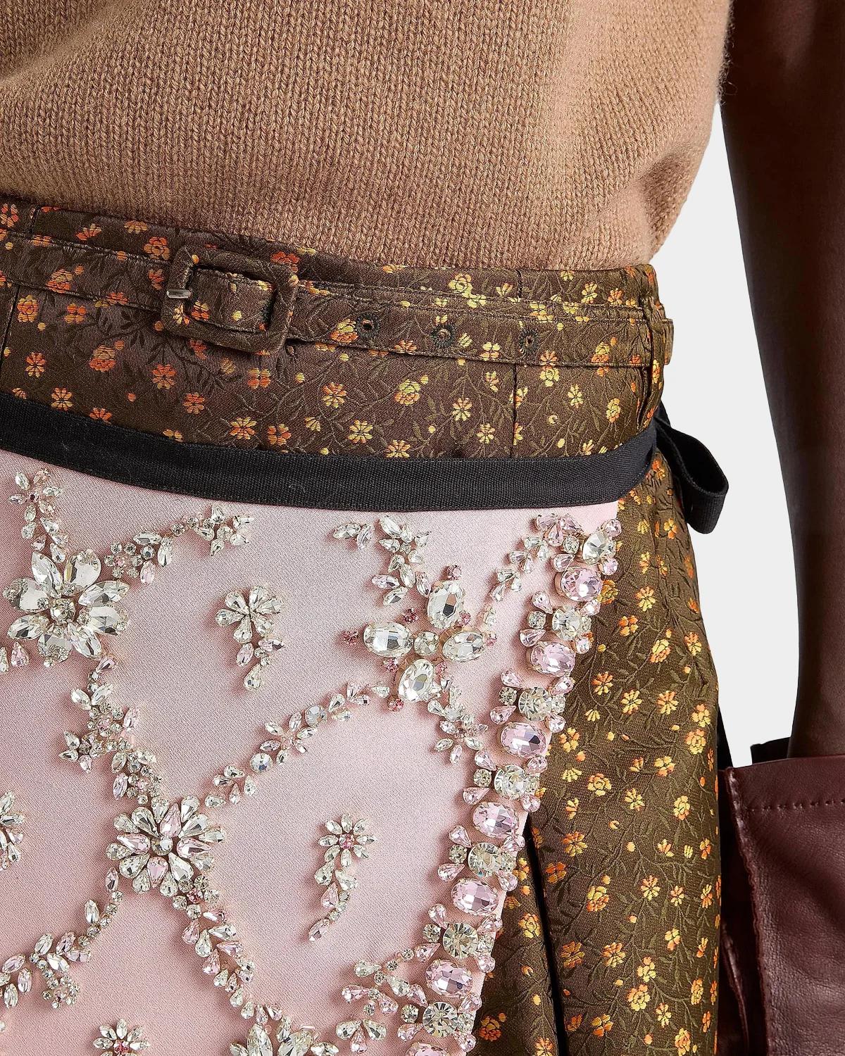 Jacquard Satin Midi Skirt - thumbnail 6