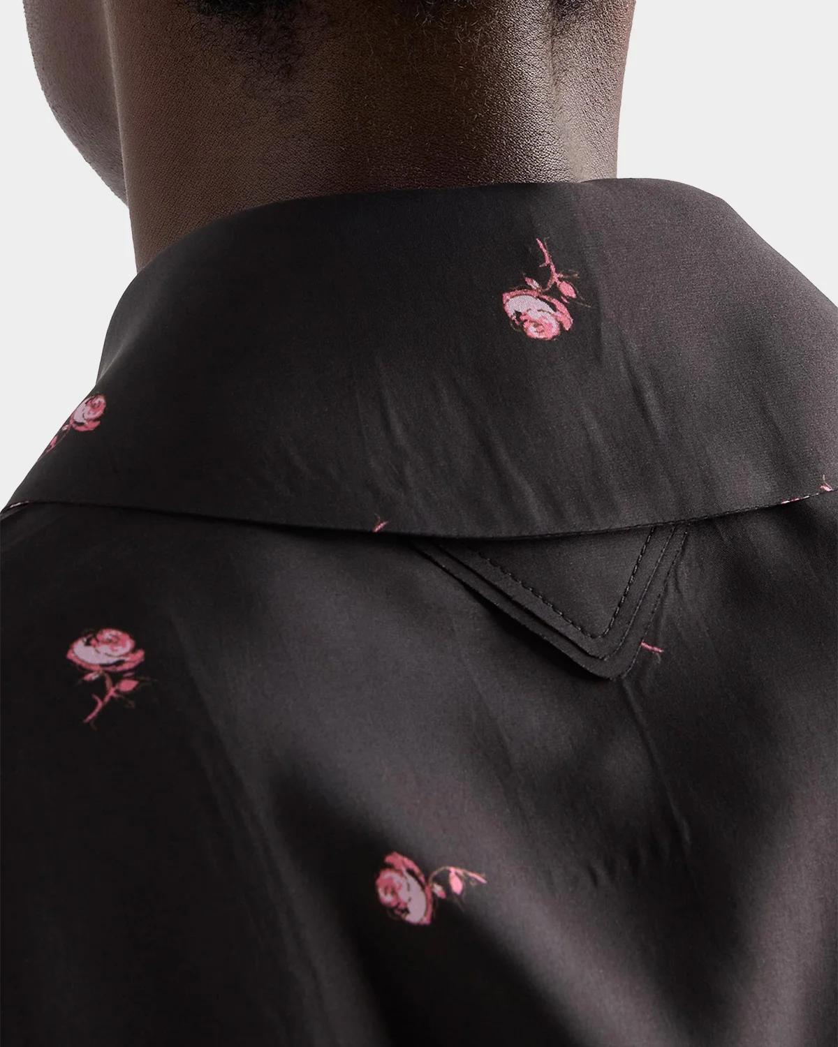 Printed Silk-Blend Slim Fit Shirt - thumbnail 2