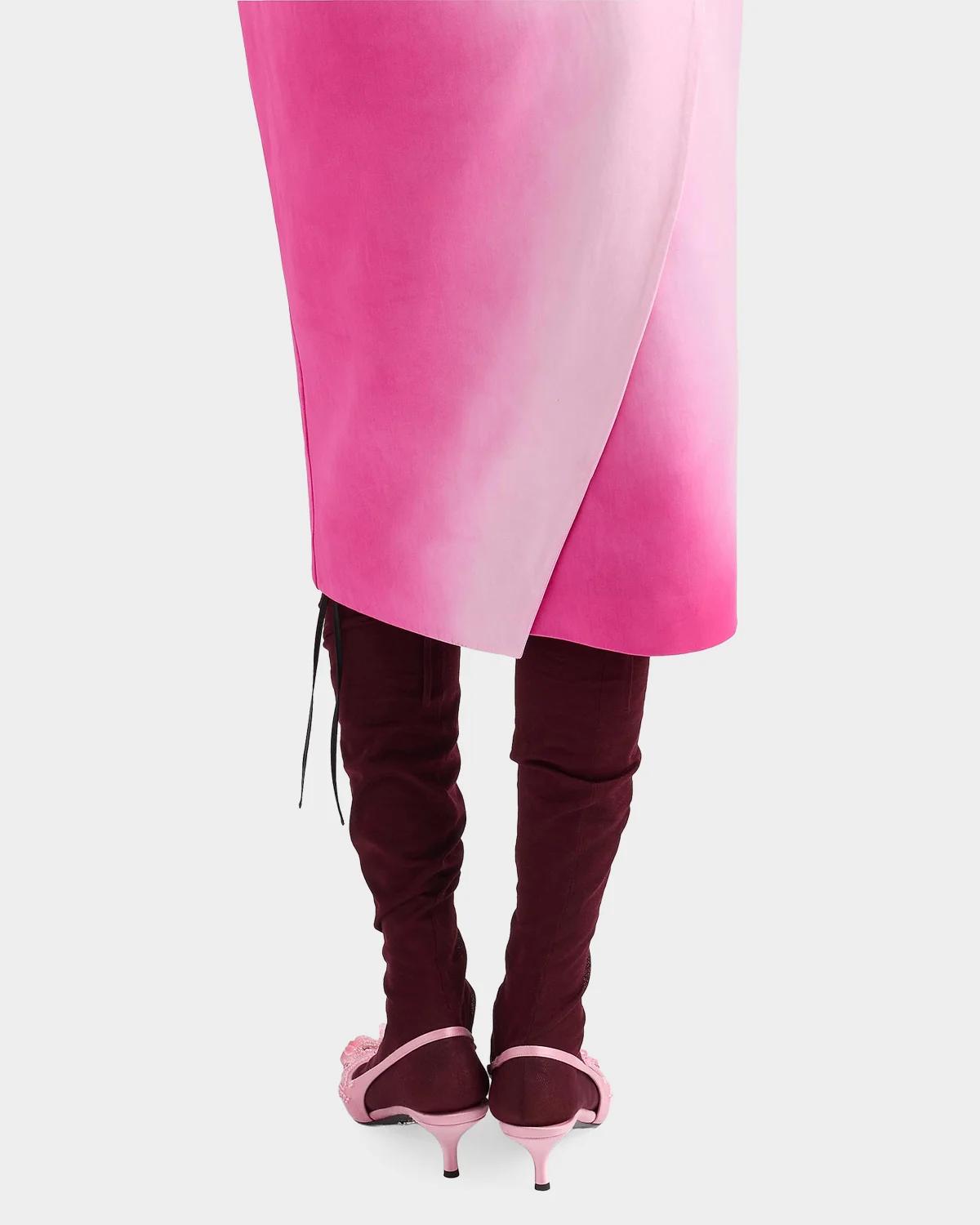 Washed Duchesse Satin Midi Dress - thumbnail 7