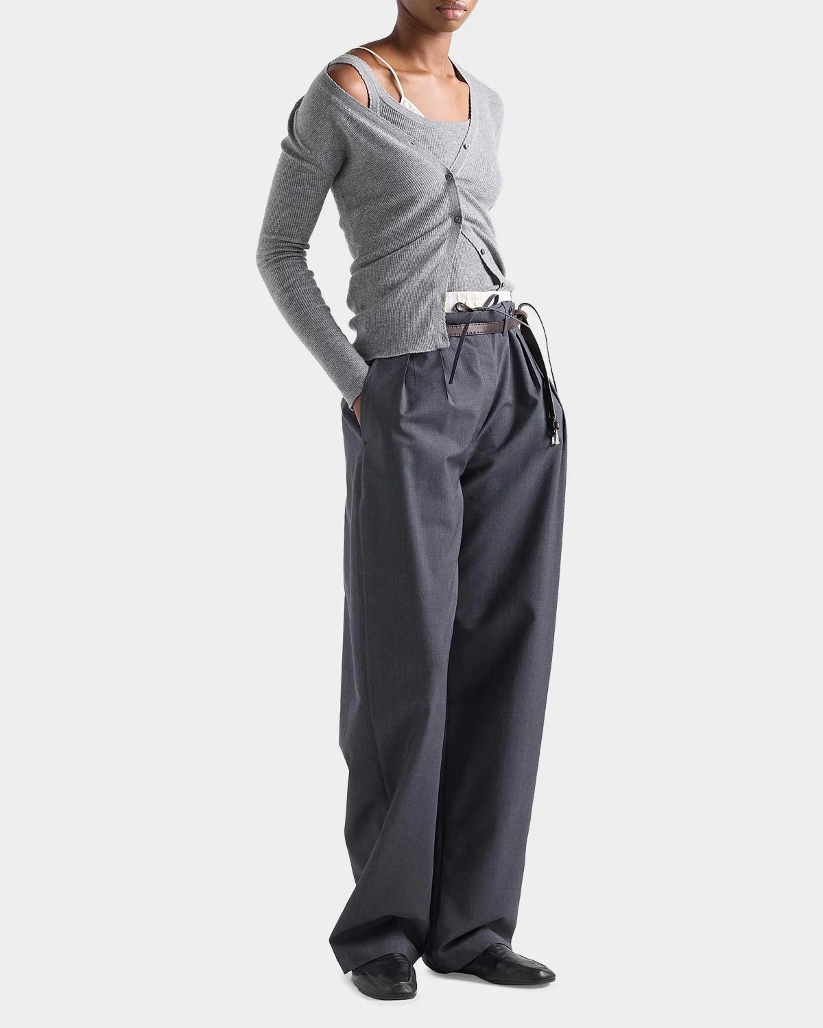 Ribbed Cashmere Cardigan - thumbnail 2