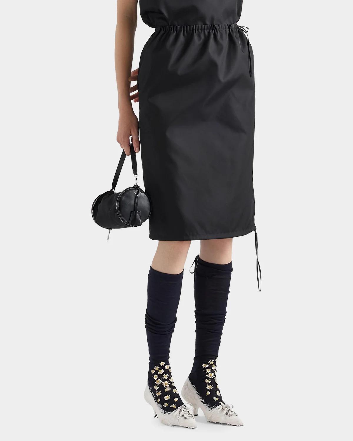 Nylon Pencil Mini Skirt - thumbnail 3