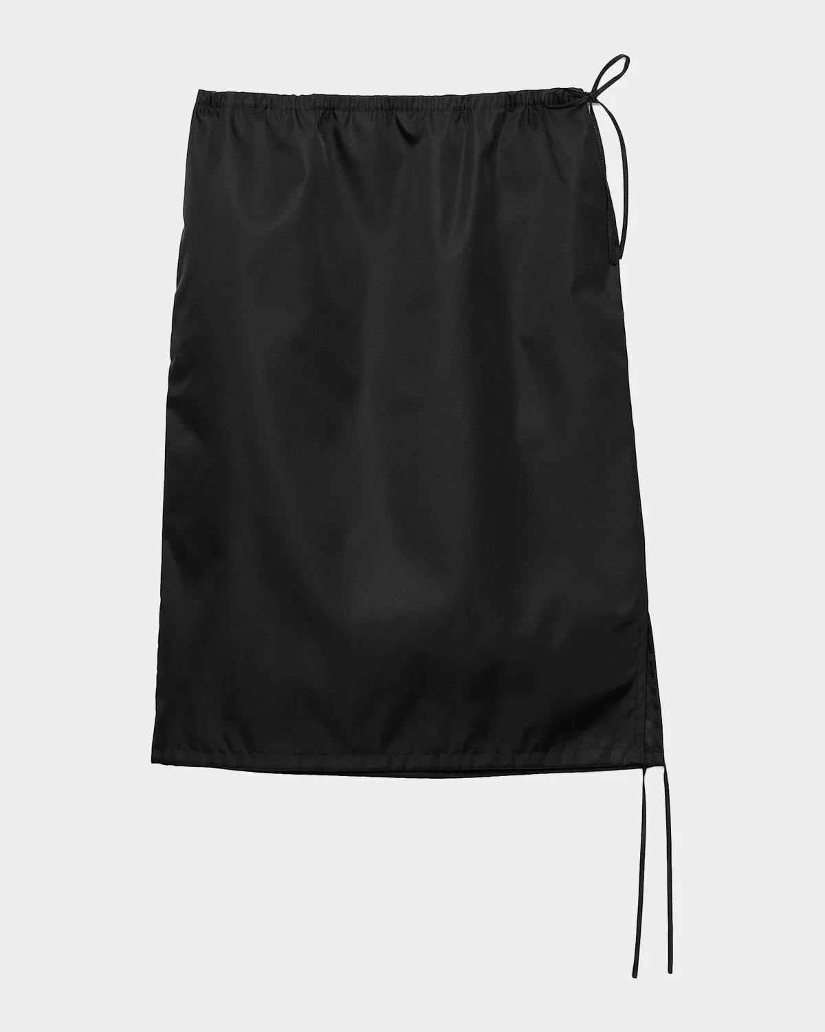 Nylon Pencil Mini Skirt