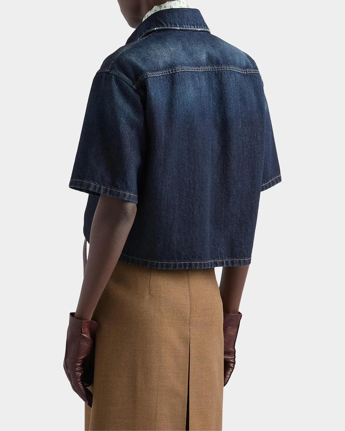 Short-Sleeve Denim Shirt - thumbnail 3