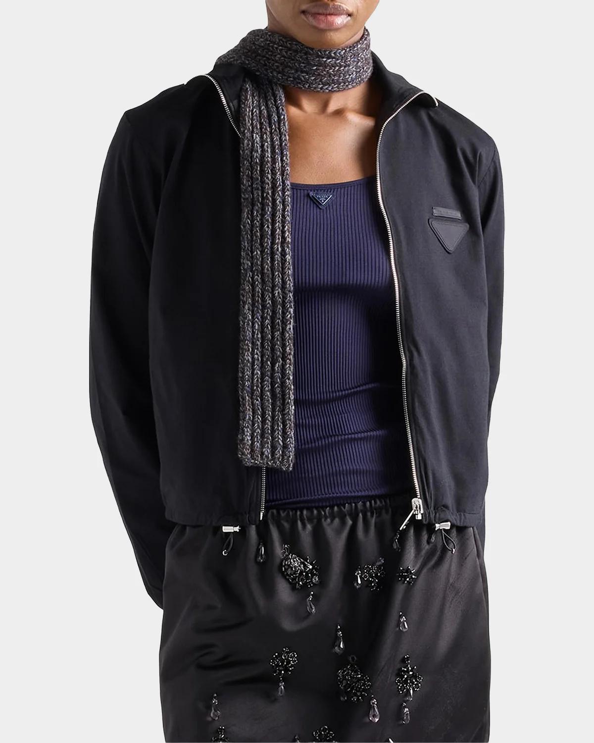 Logo Cotton Boxy Fit Jacket - thumbnail 3