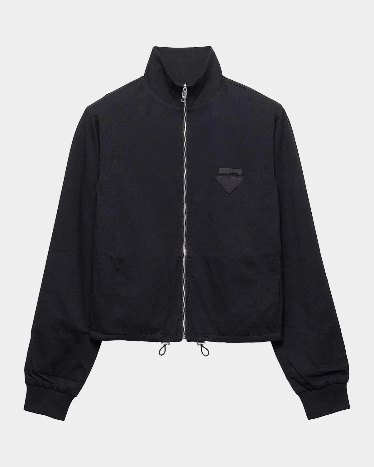 Logo Cotton Boxy Fit Jacket