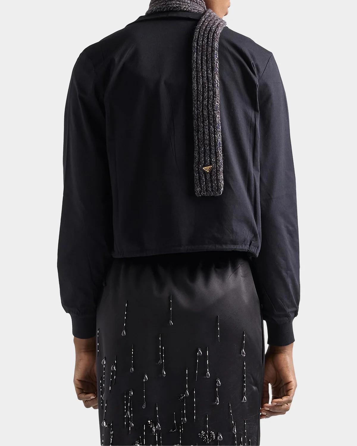 Logo Cotton Boxy Fit Jacket - thumbnail 6