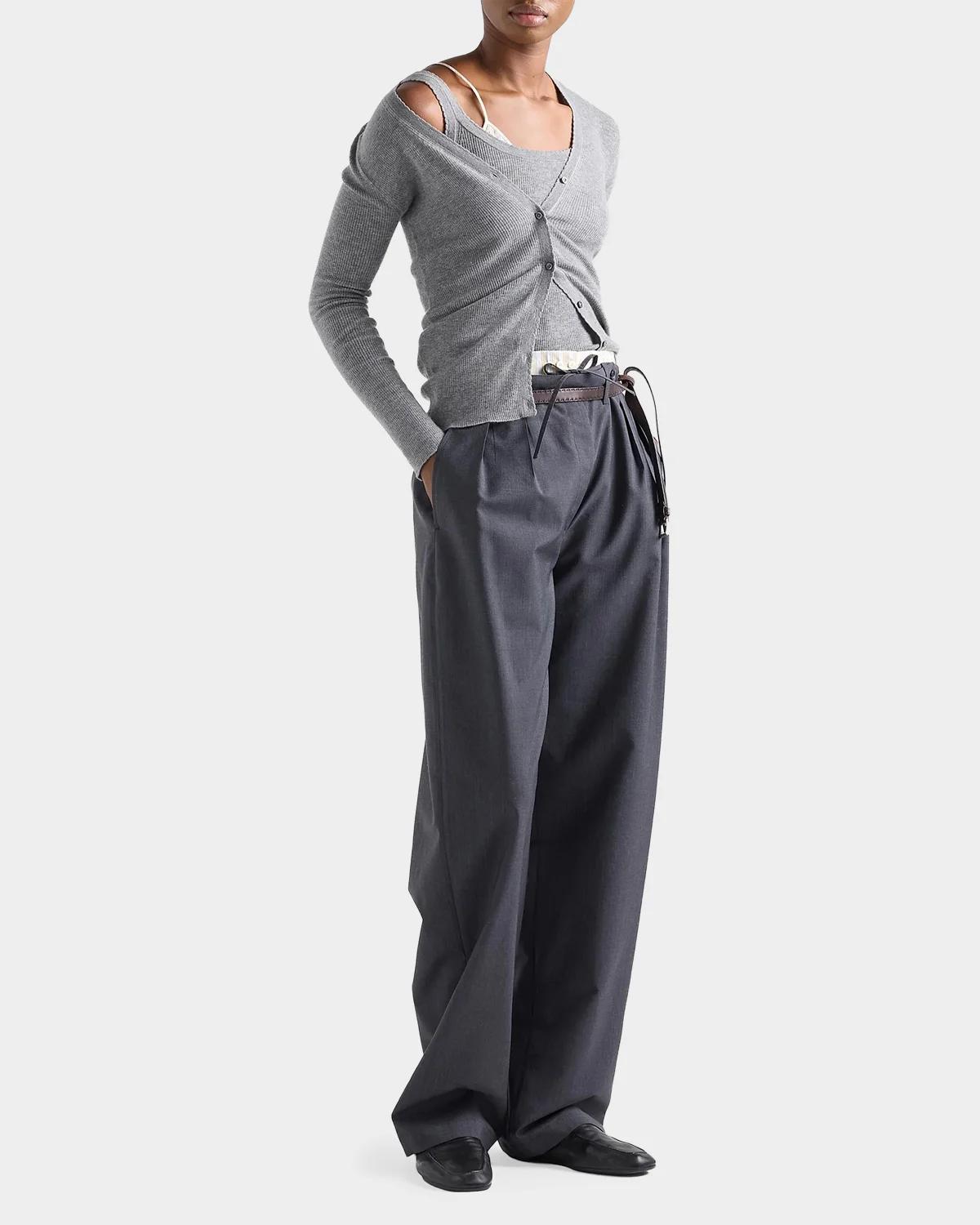 Ribbed Knit Cashmere Tank - thumbnail 3