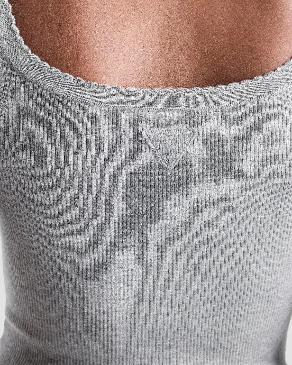 Ribbed Knit Cashmere Tank - thumbnail 6