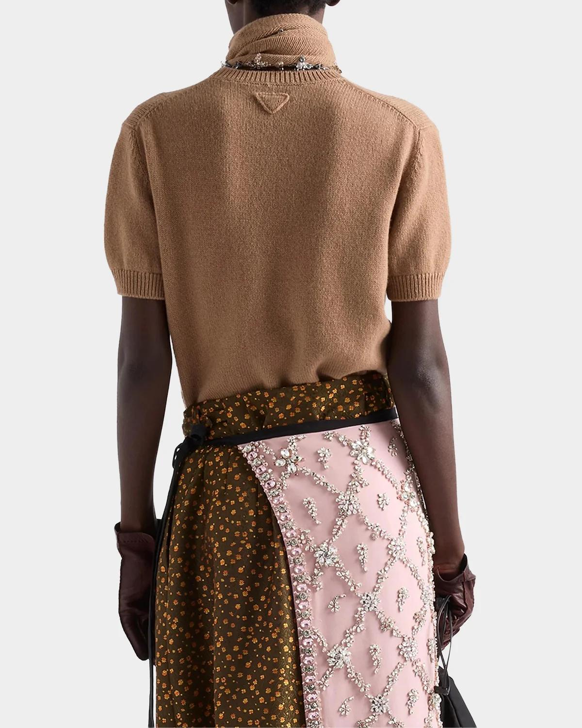 Short-Sleeve Cashmere Sweater - thumbnail 4