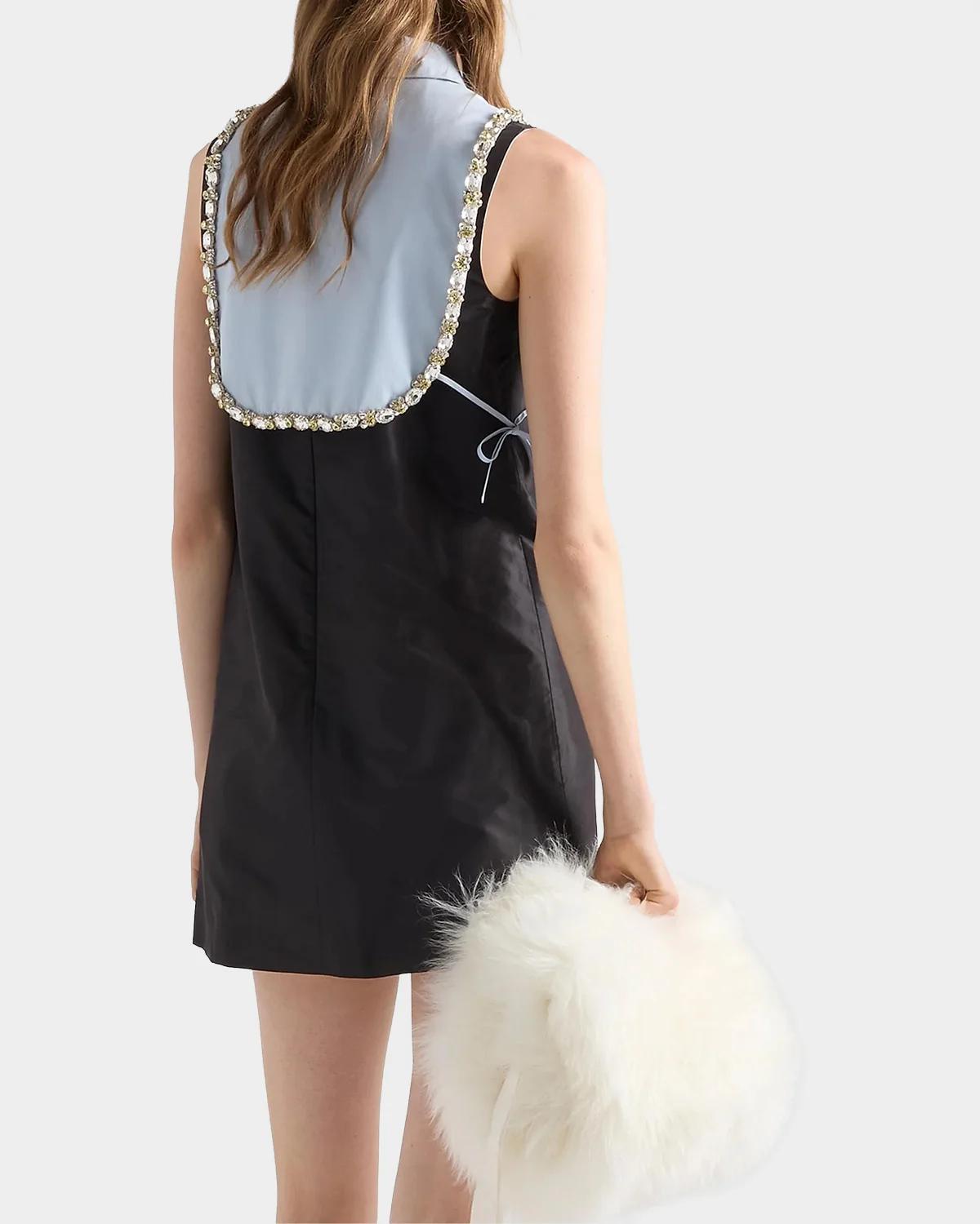 Embroidered Poplin Bib Vest - thumbnail 5