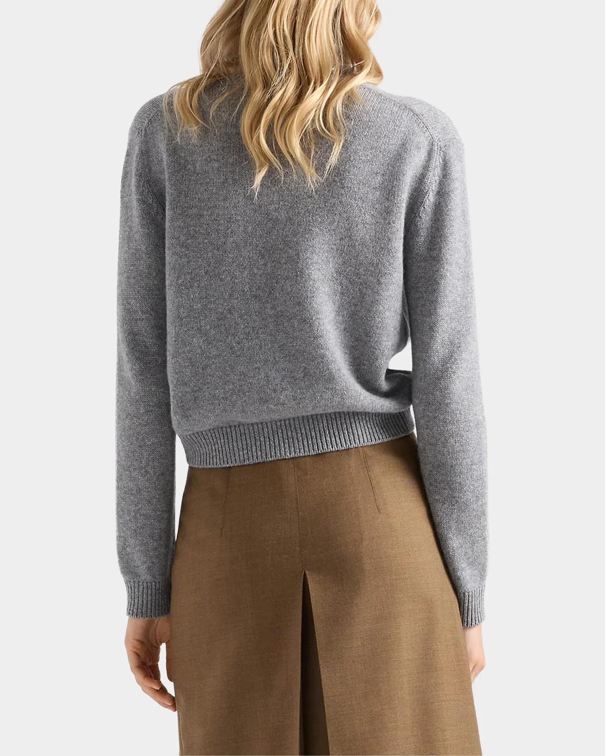 Cashmere Sweater w/ Scarf - thumbnail 4