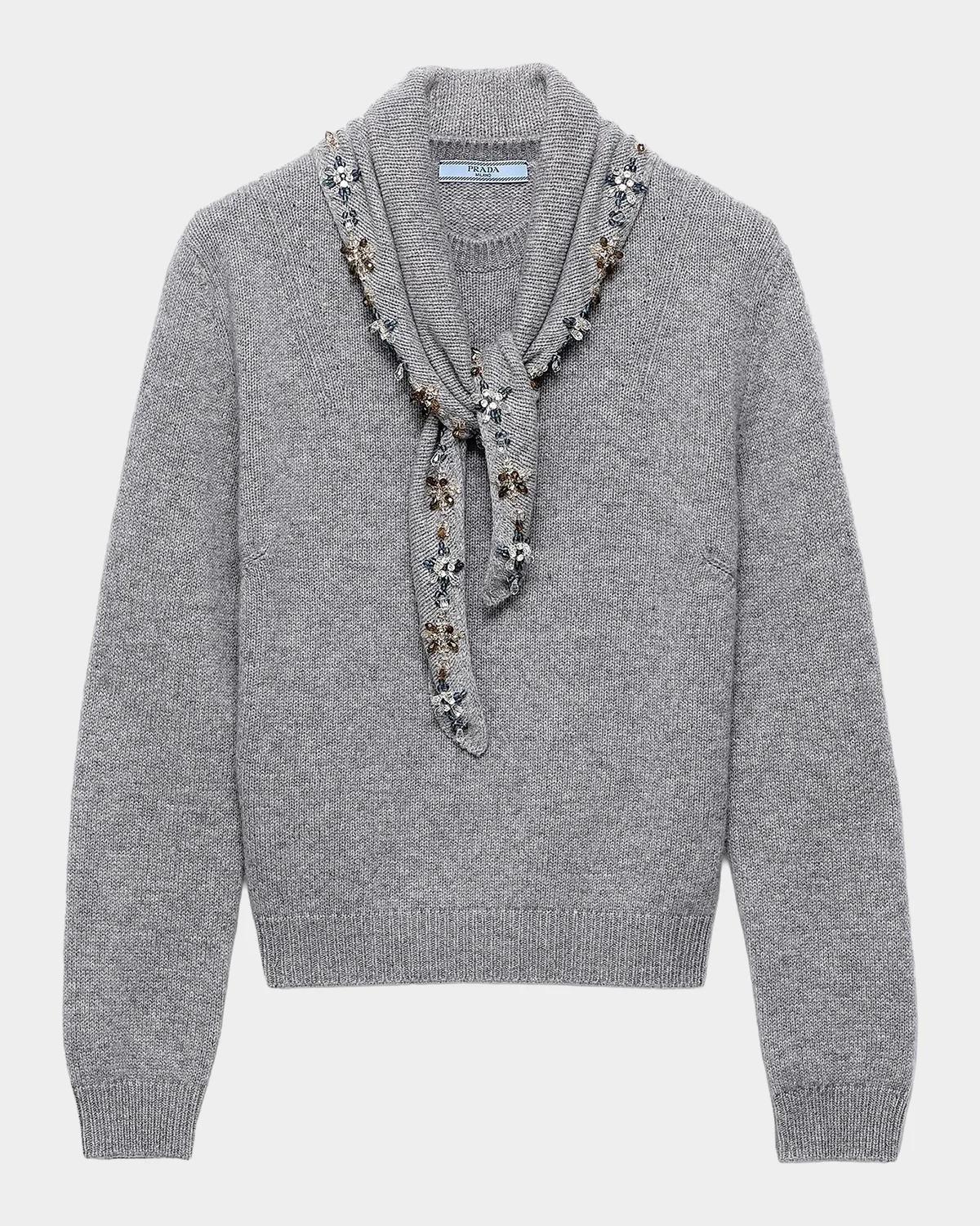 Cashmere Sweater w/ Scarf