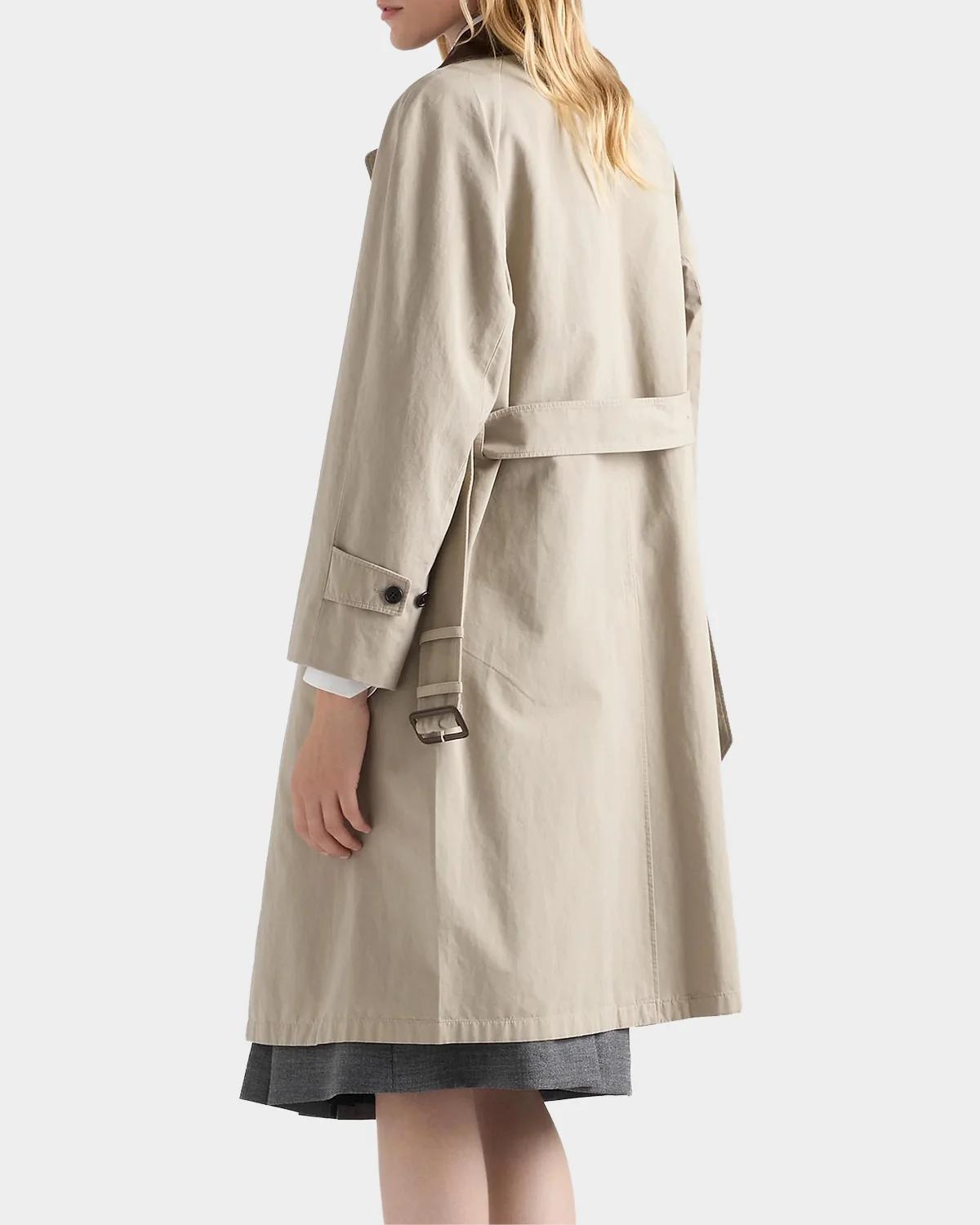 Men's Single-Breasted Poplin Coat - thumbnail 4