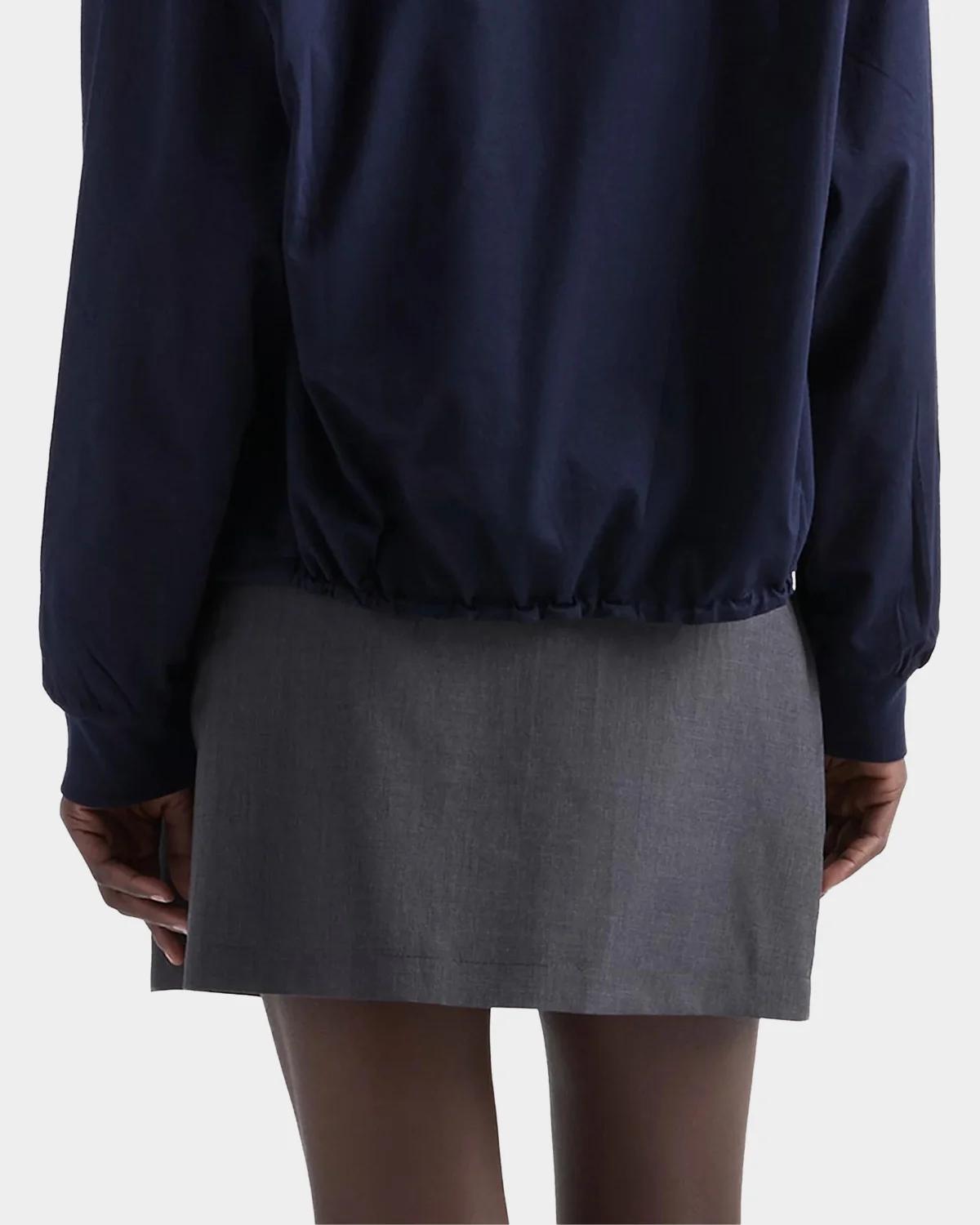 Pleated Wool-Blend Mini Skirt - thumbnail 3