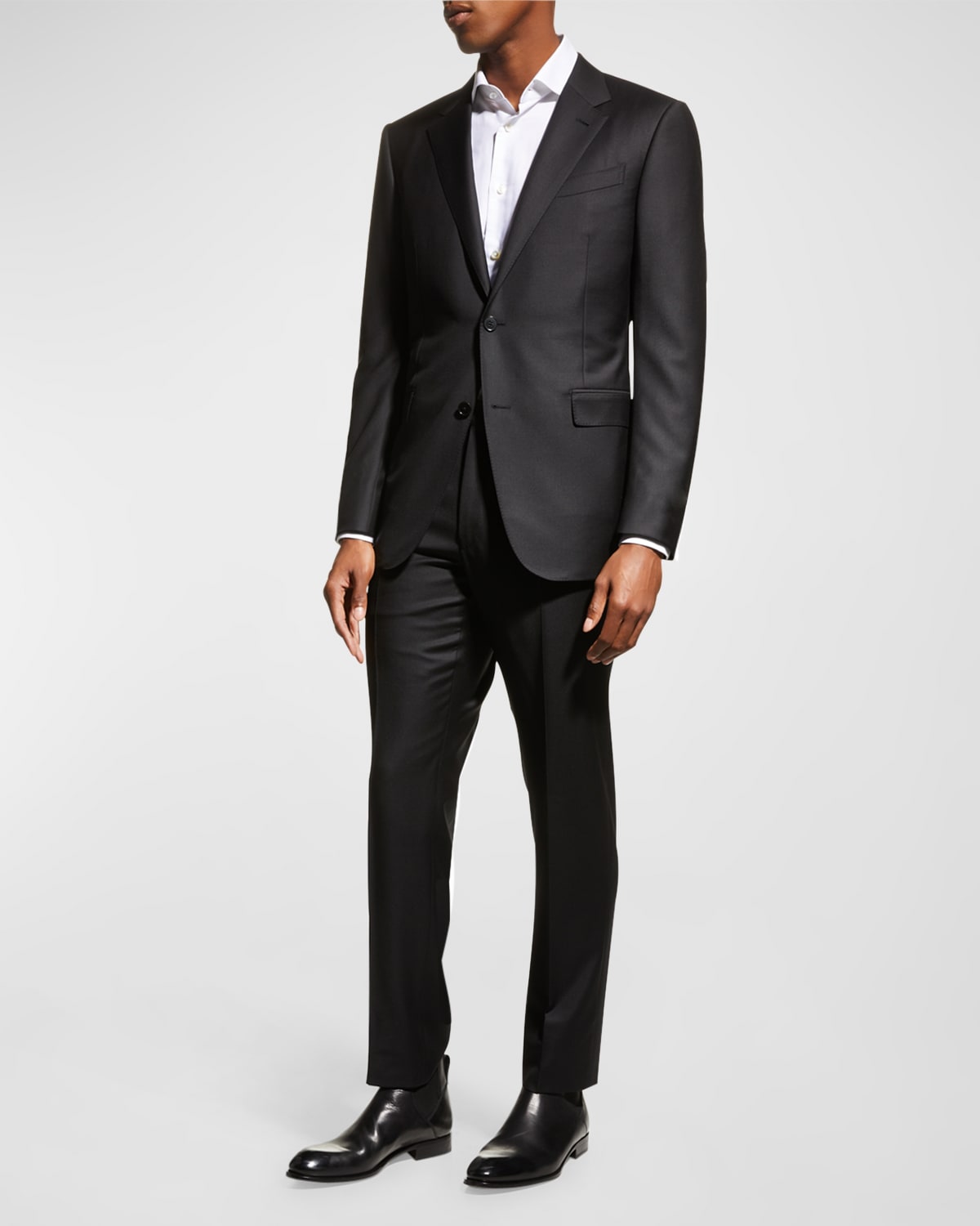 BOSS Men's Wool Basic Two-Piece Suit, Blue | Neiman Marcus
